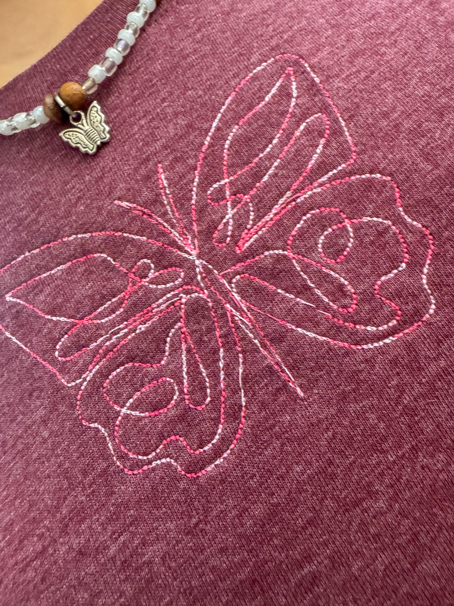 One Line Butterfly Long Sleeve L