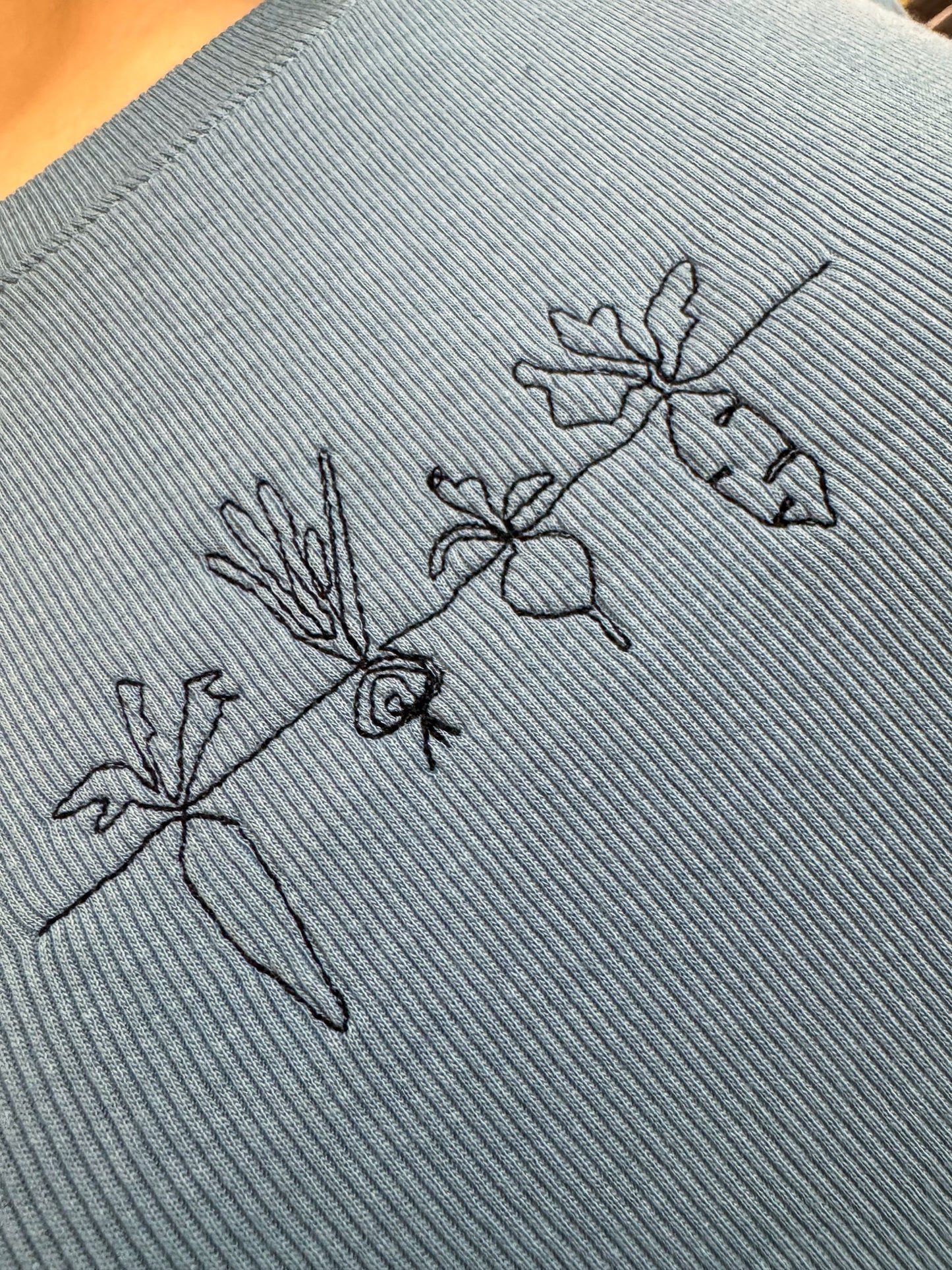 Blue Veggie Long Sleeve 2XL