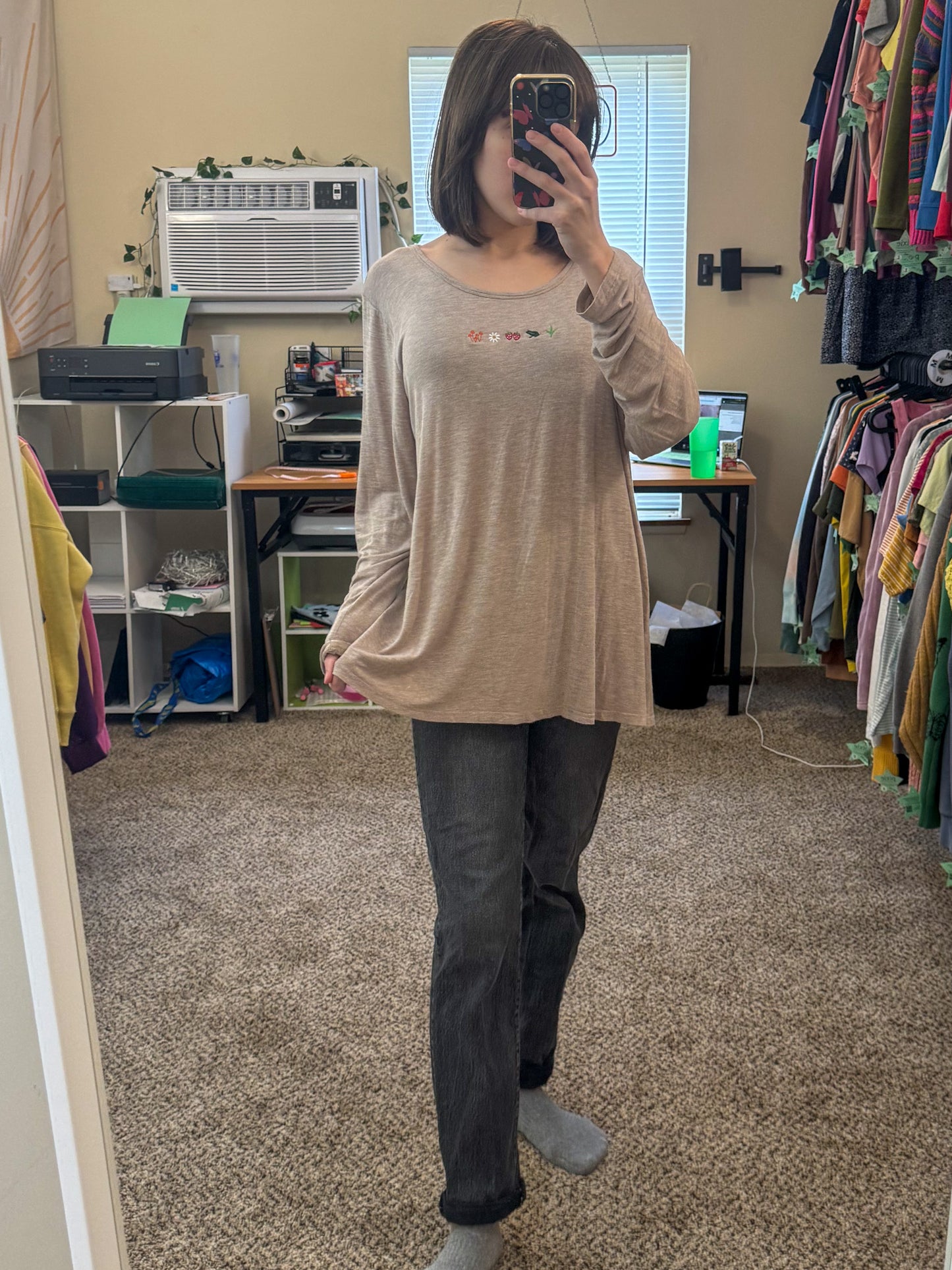 Cottage Core Soft Long Sleeve 2XL