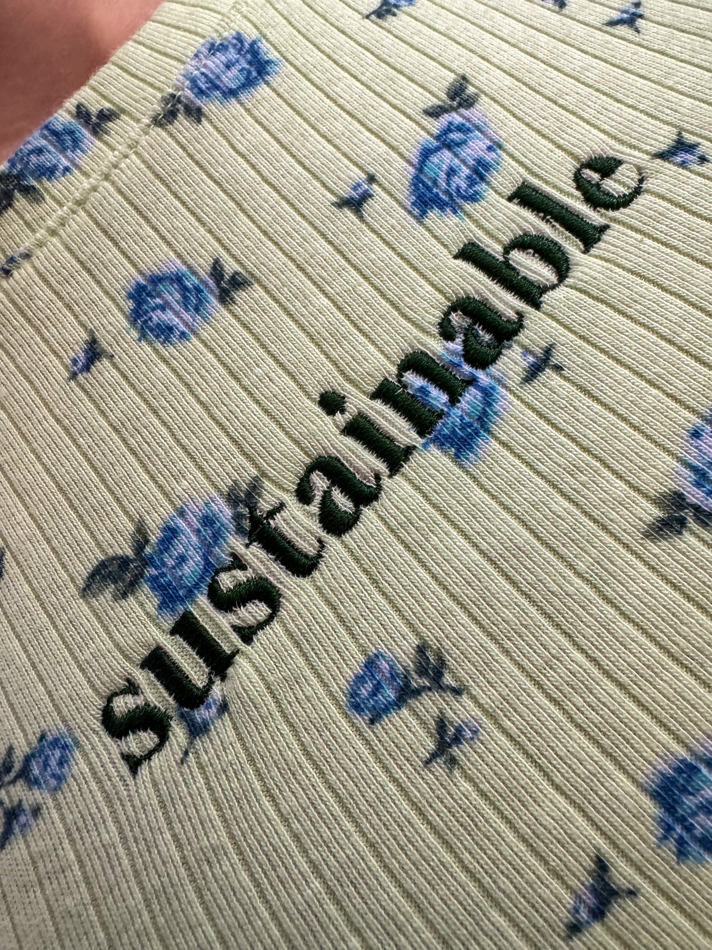 Sustainable Floral Baby Tee S