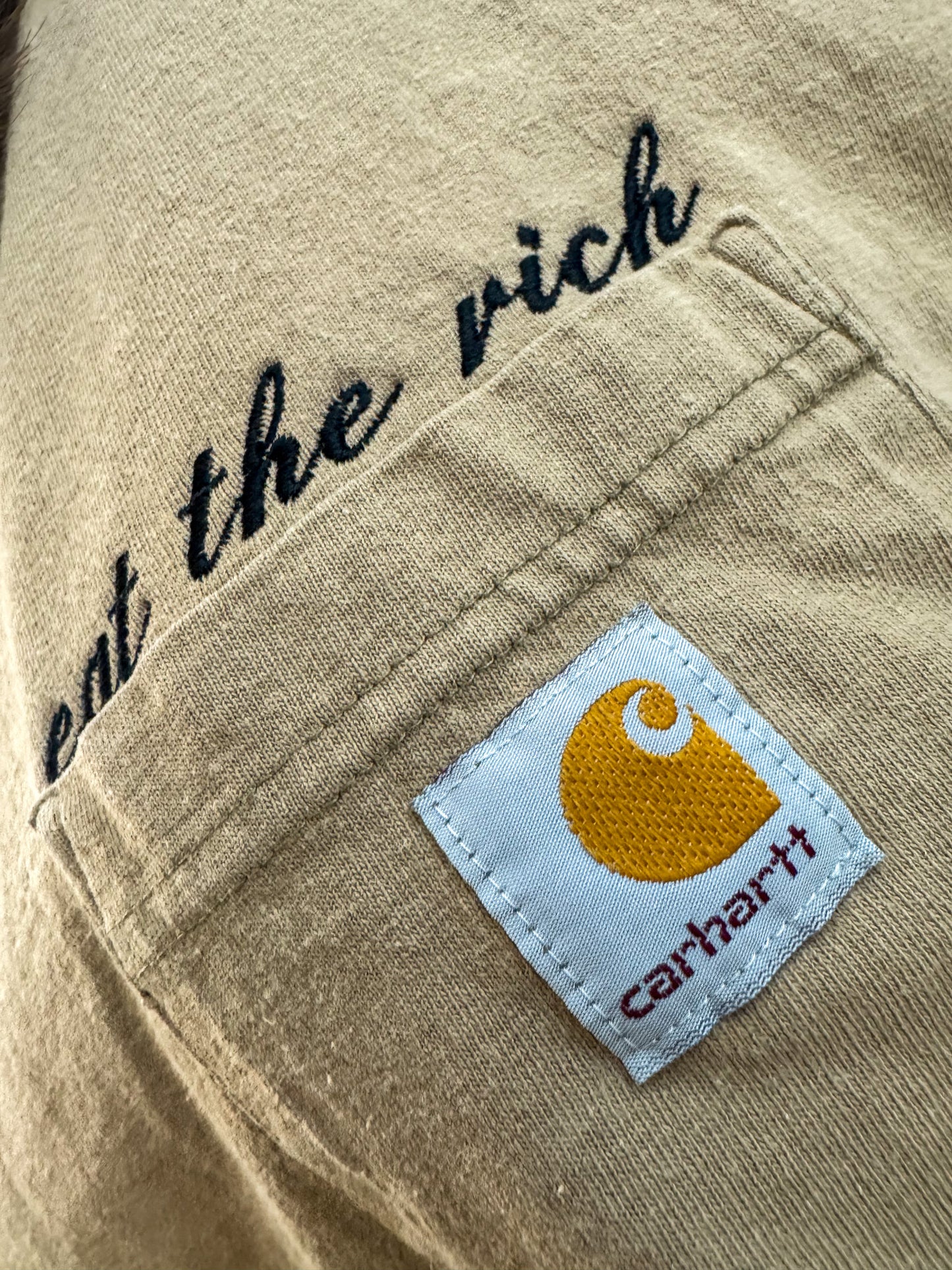 Eat The Rich Carhartt Pocket Tee 2XL