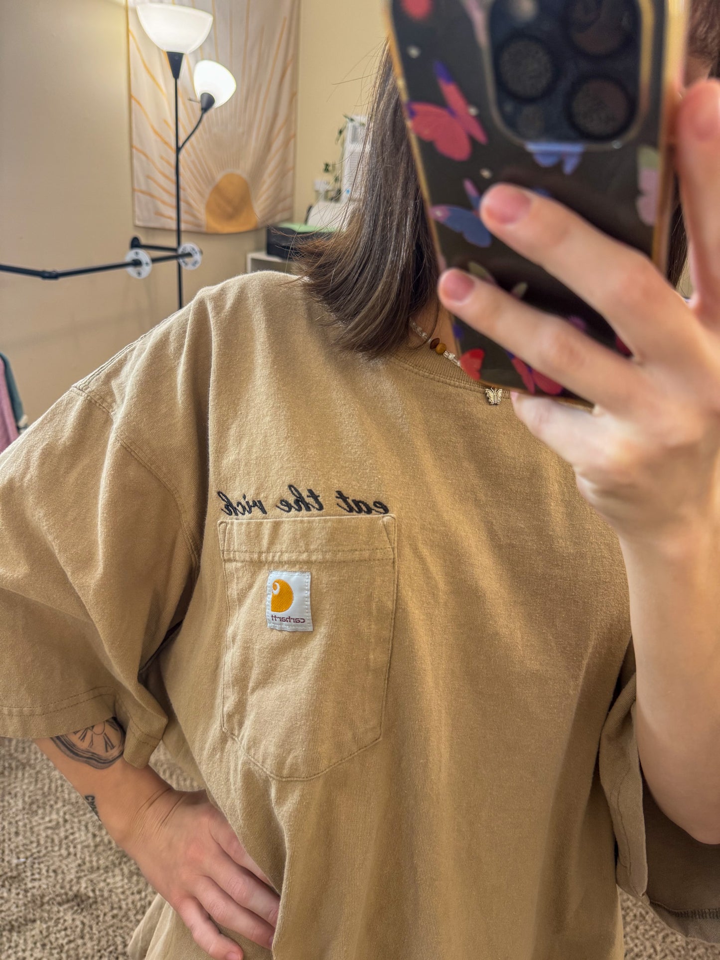 Eat The Rich Carhartt Pocket Tee 2XL