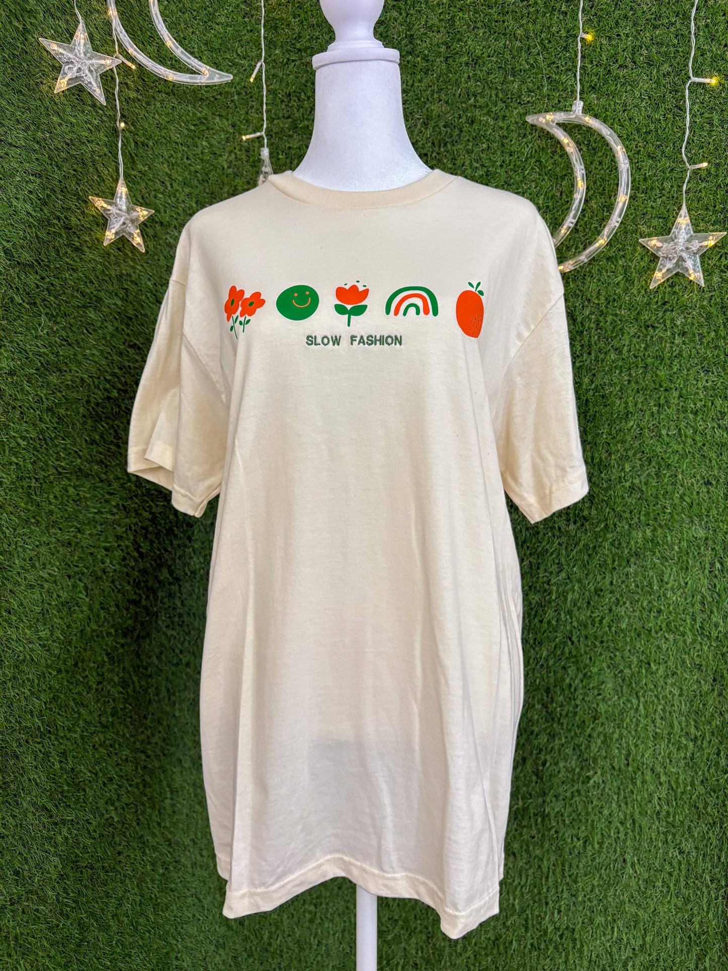 Slow Fashion Cream T-Shirt M