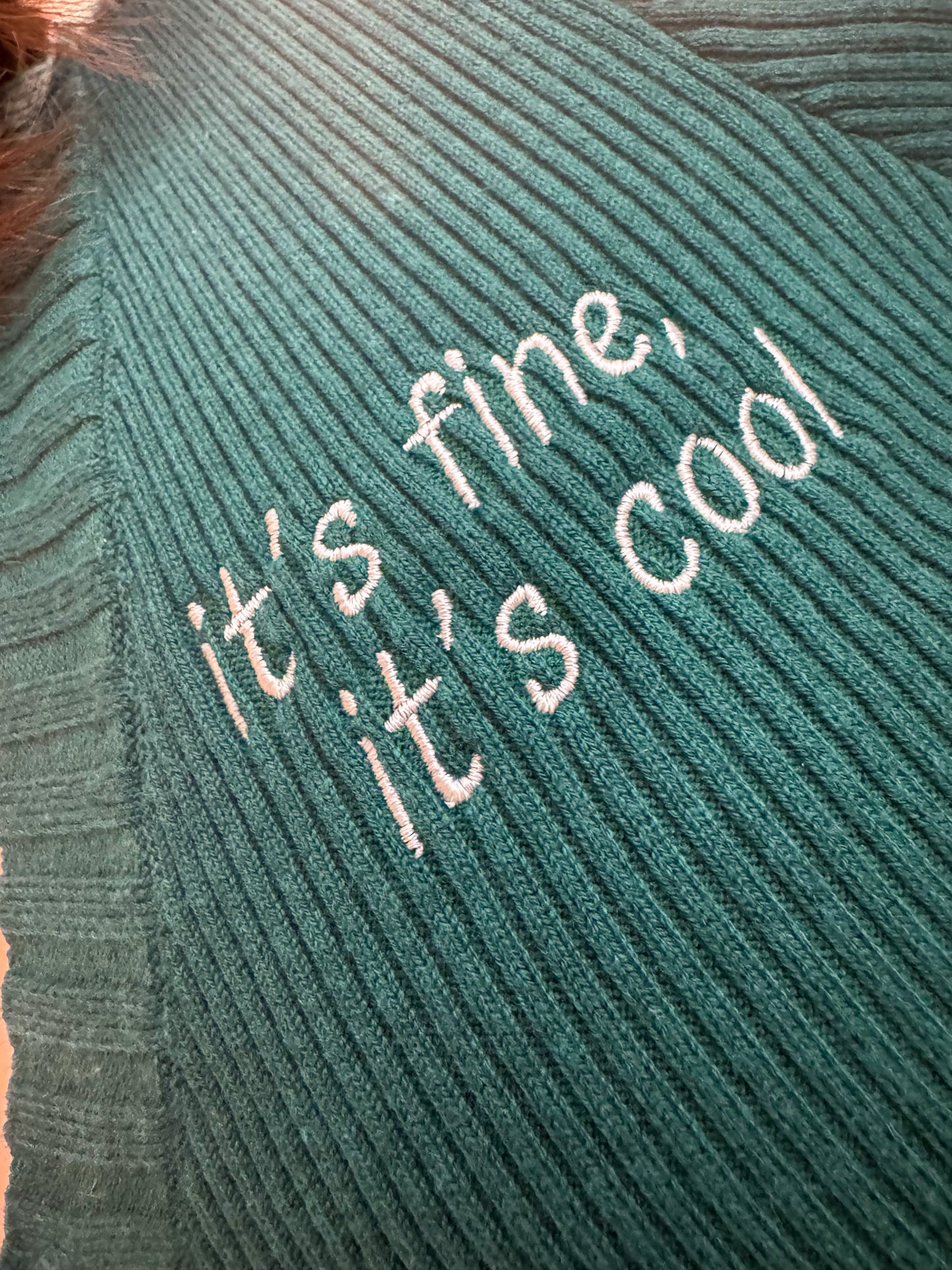 Good Luck Babe Zip Up Cropped Long Sleeve S