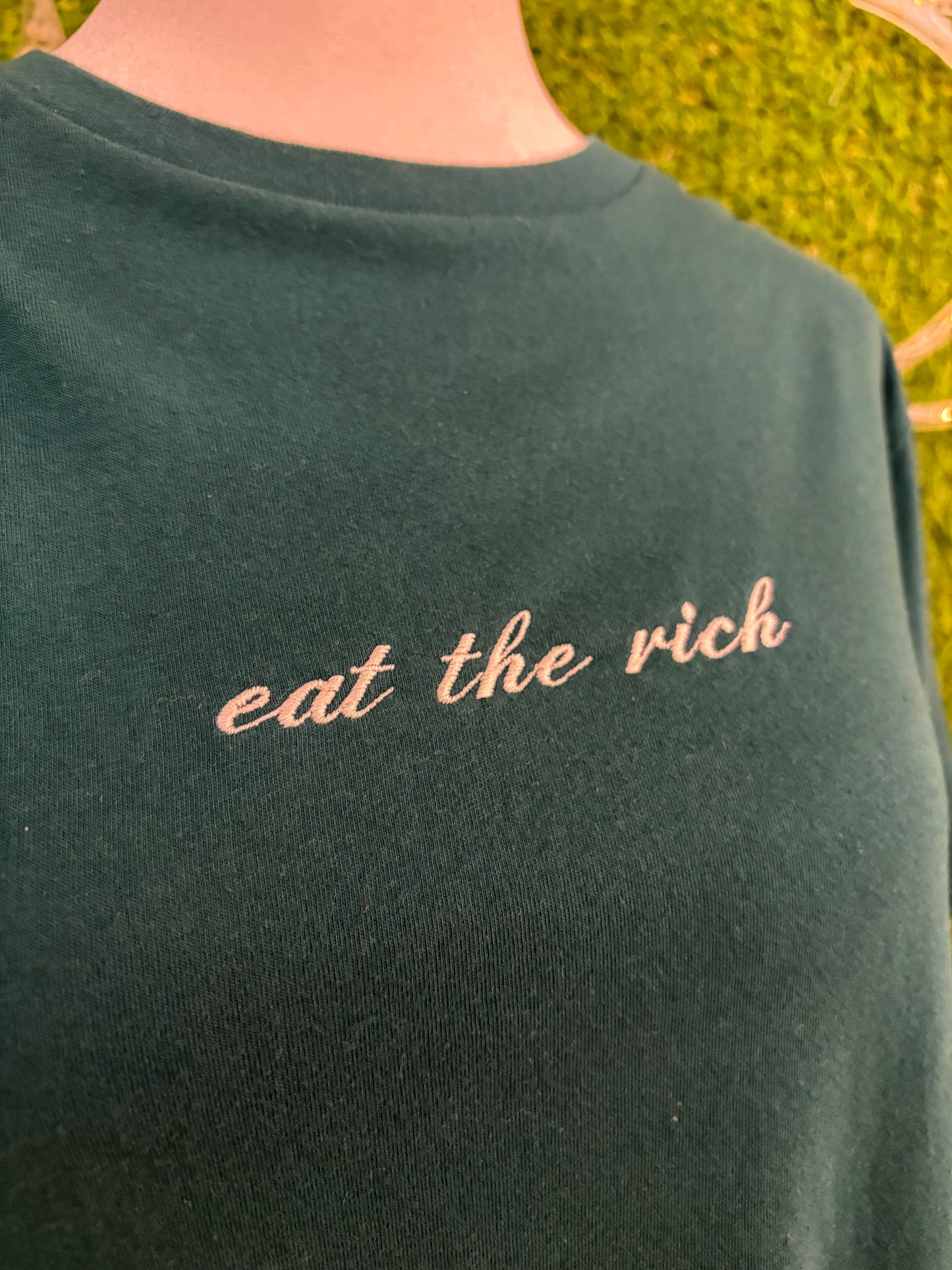 Eat the Rich Green T-Shirt S