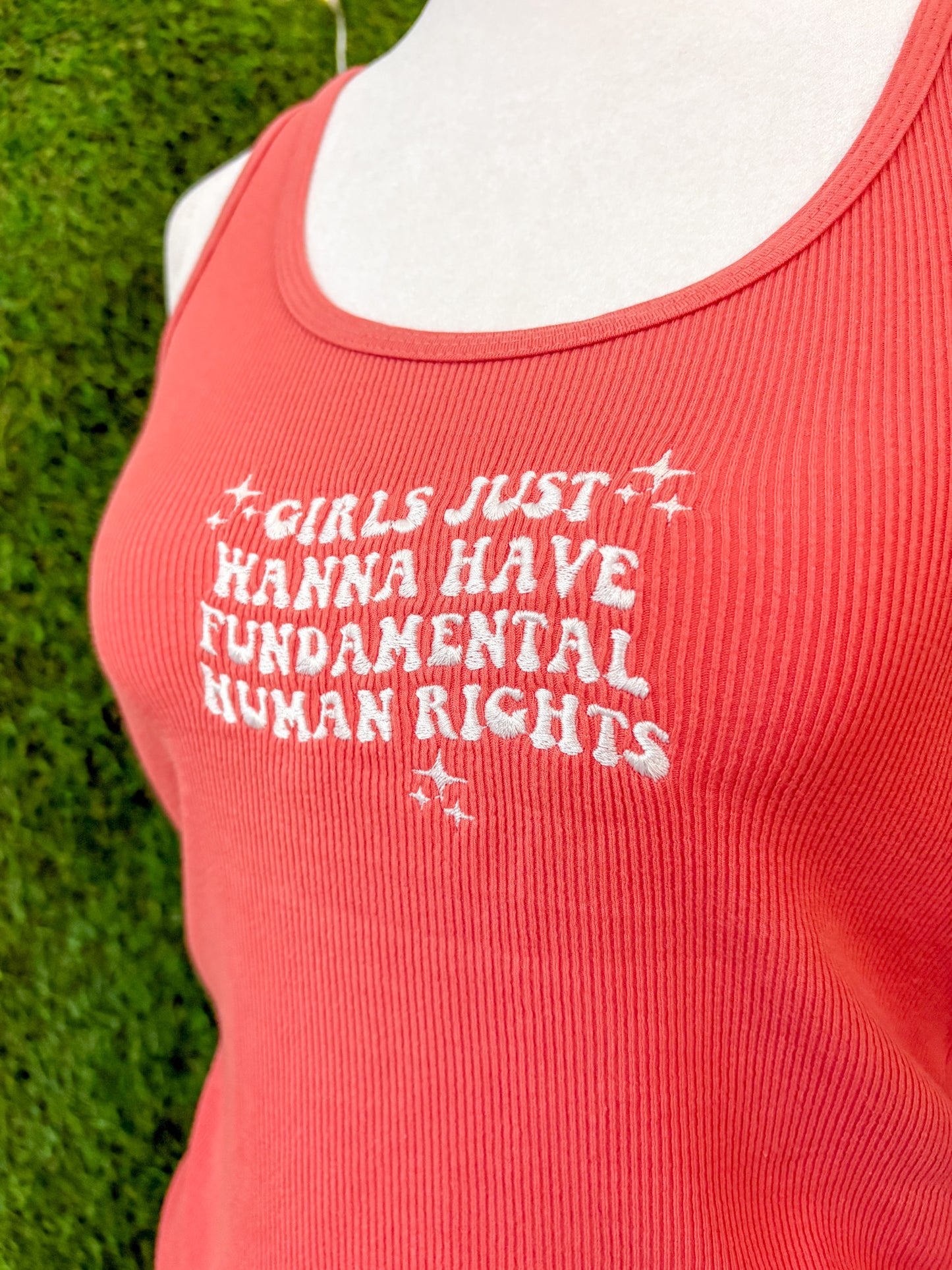 Girls Just Wanna Have Fundamental Rights Coral Tank S