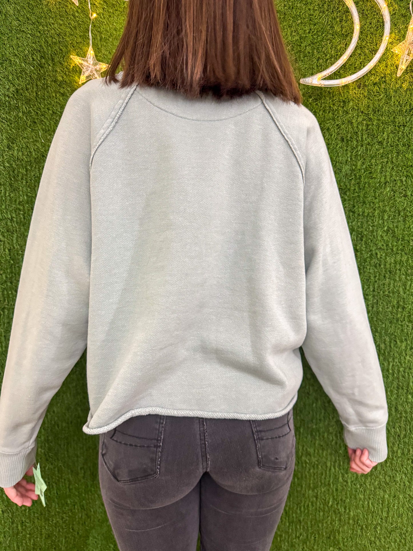 Floral Woman Cropped Crew M