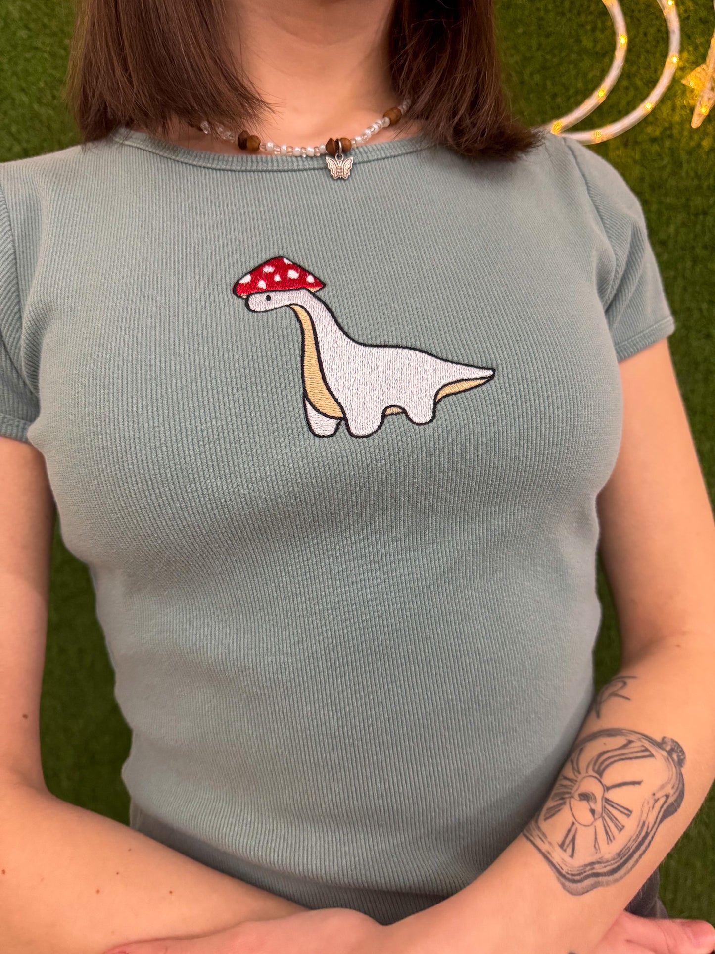 Mushroom Dino Baby Tee L