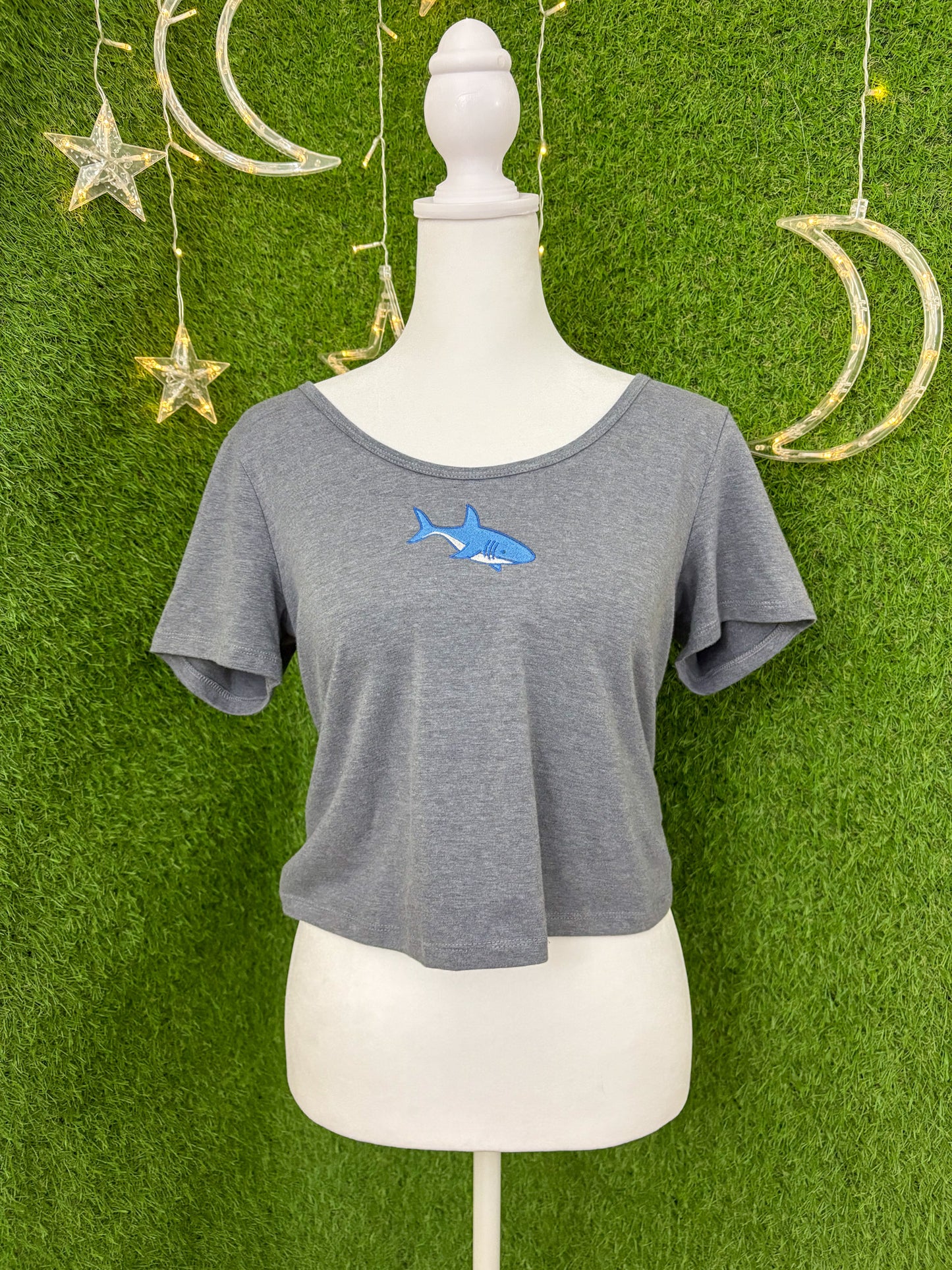 Shark Grey Baby Tee XL