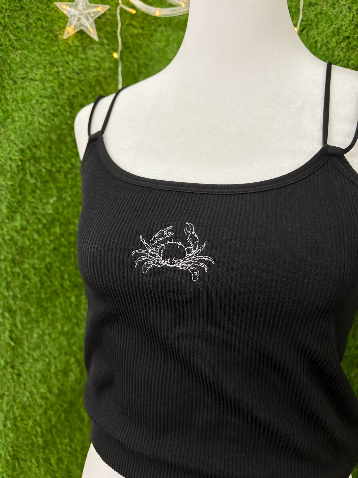 Crab Black Tank Top XL