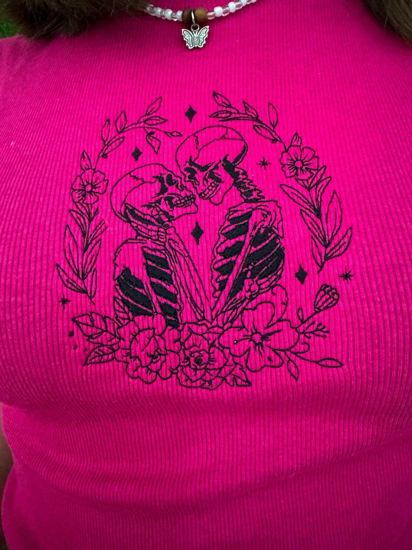 Infinite Love Pink Fitted T-Shirt S