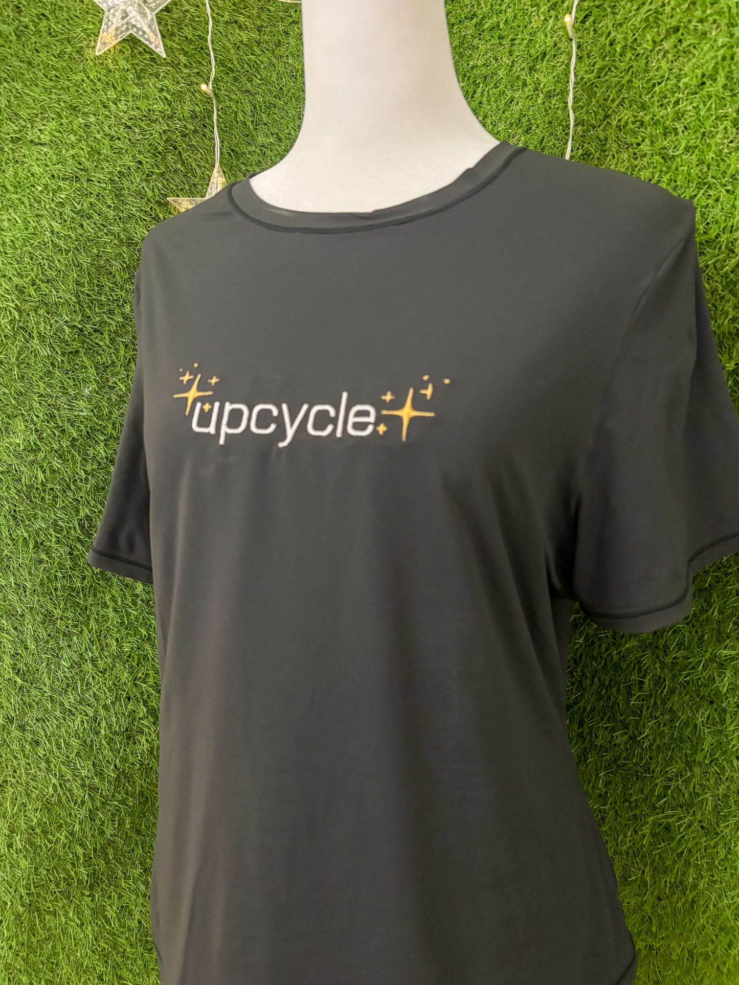 Upcycle Black Lightweight T-Shirt 2XL