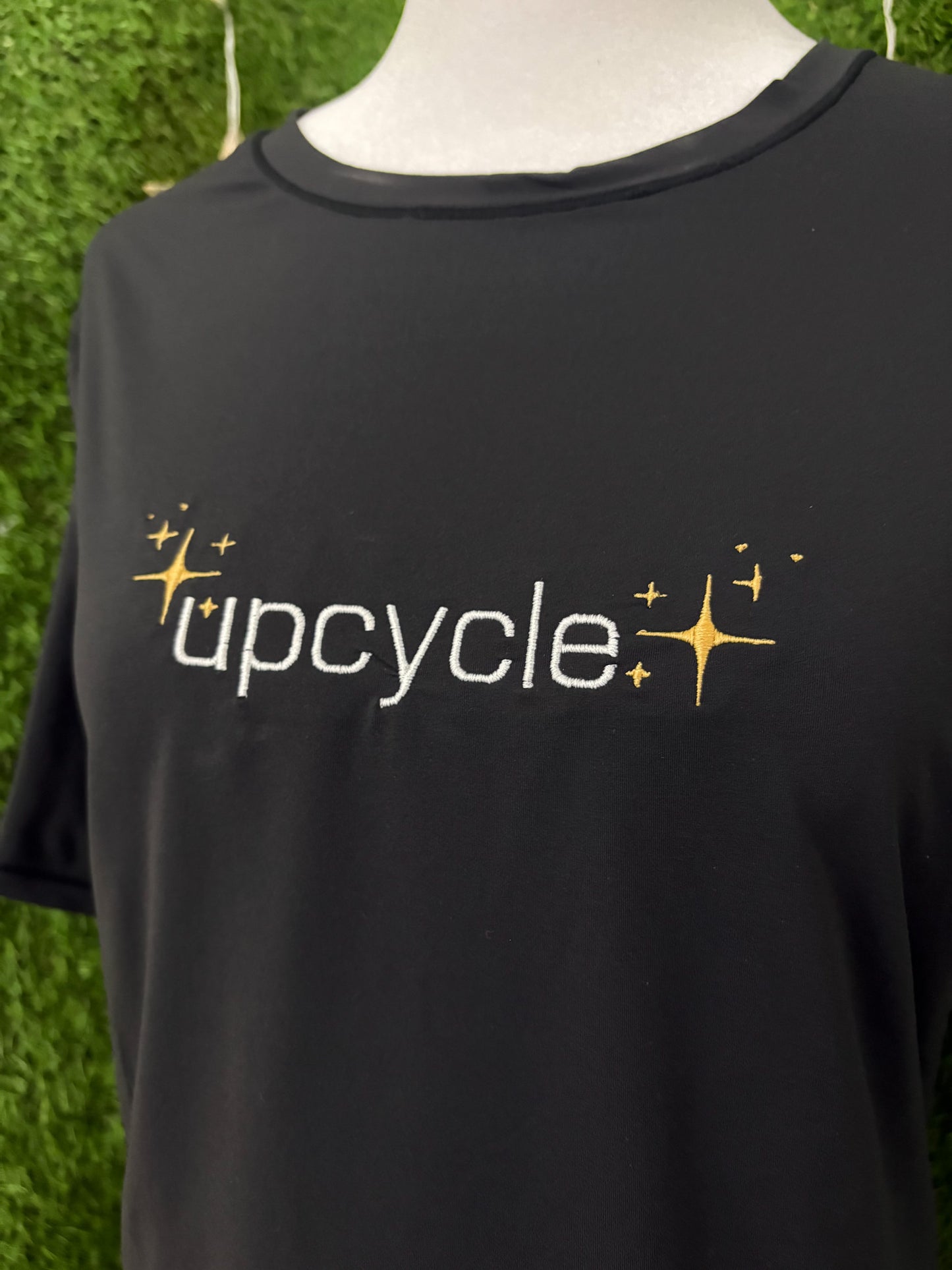 Upcycle Black Lightweight T-Shirt 2XL