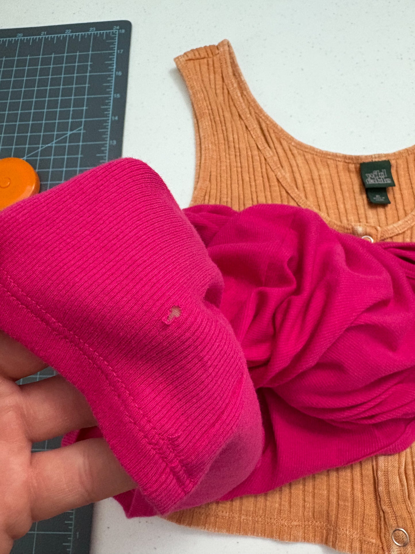 Upcycle Pink Tank Top 2XL