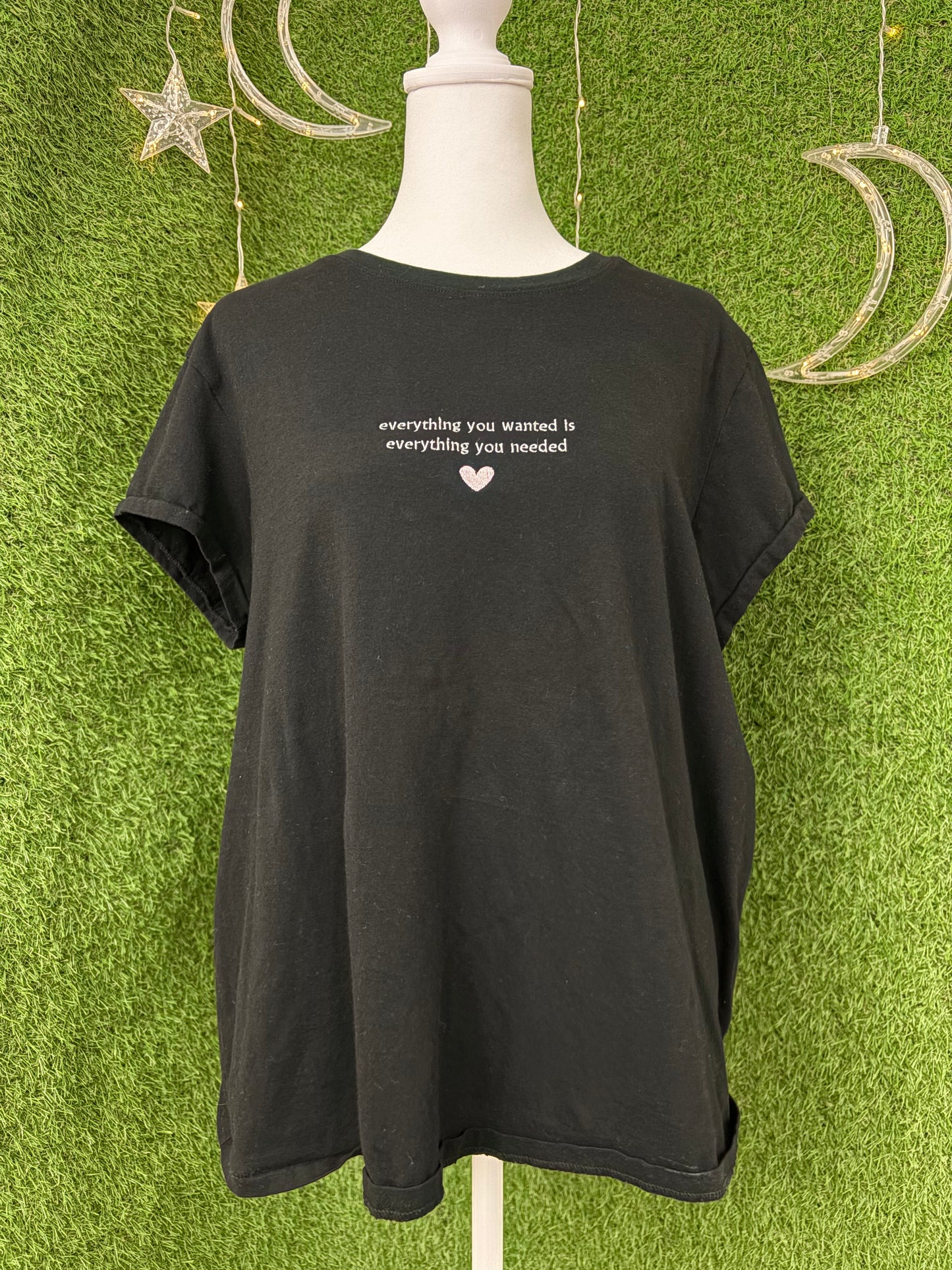 Everything You Wanted Black Tee XL
