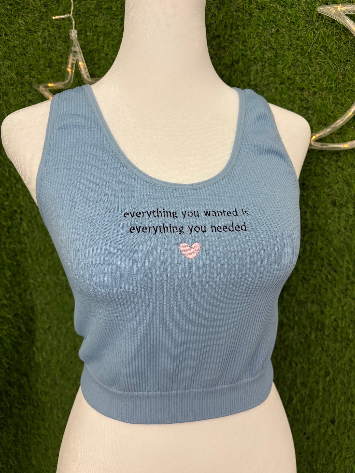 Everything You Wanted Blue Tank Top XS