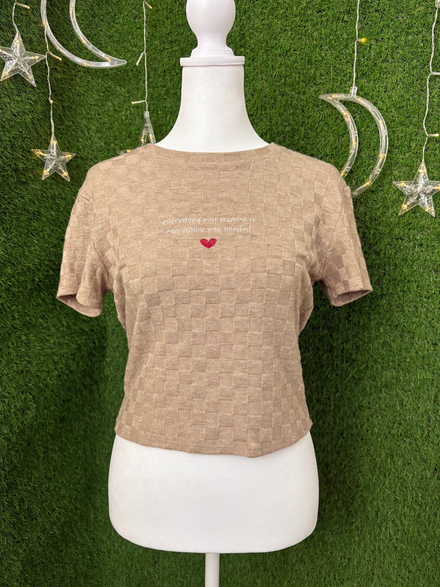 Everything You Wanted Brown Baby Tee L