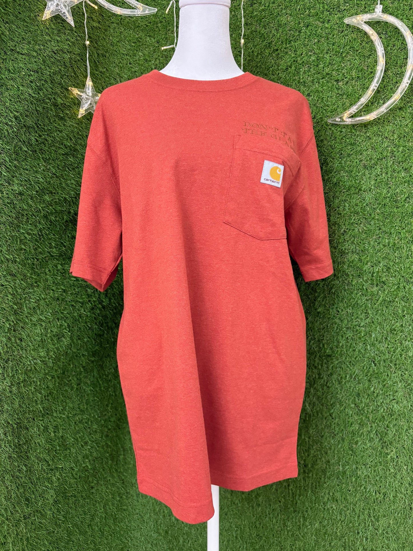 Don't Tap the Glass Orange Pocket Tee S
