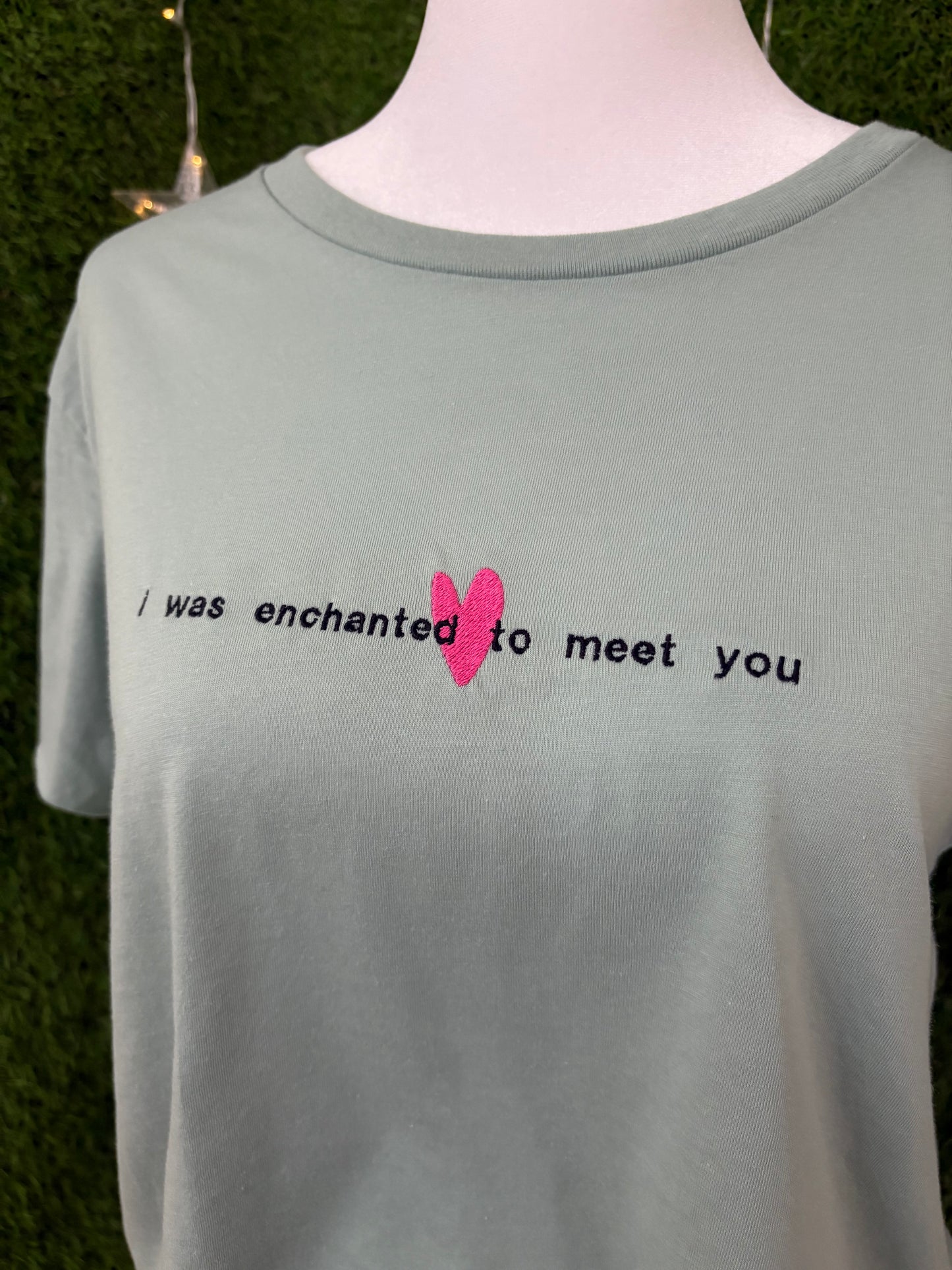 Enchanted Green Crop Top M