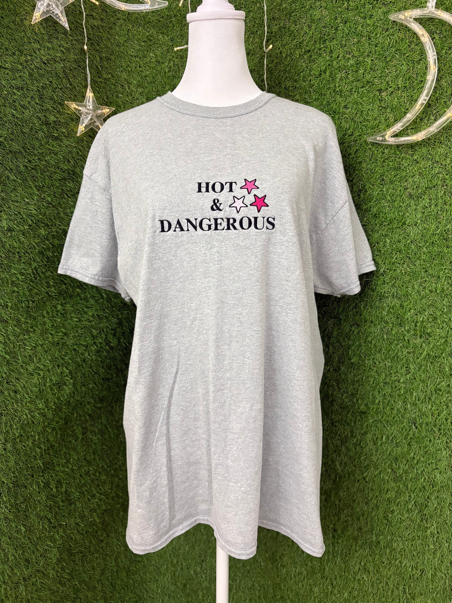 Hot & Dangerous Grey T-Shirt L