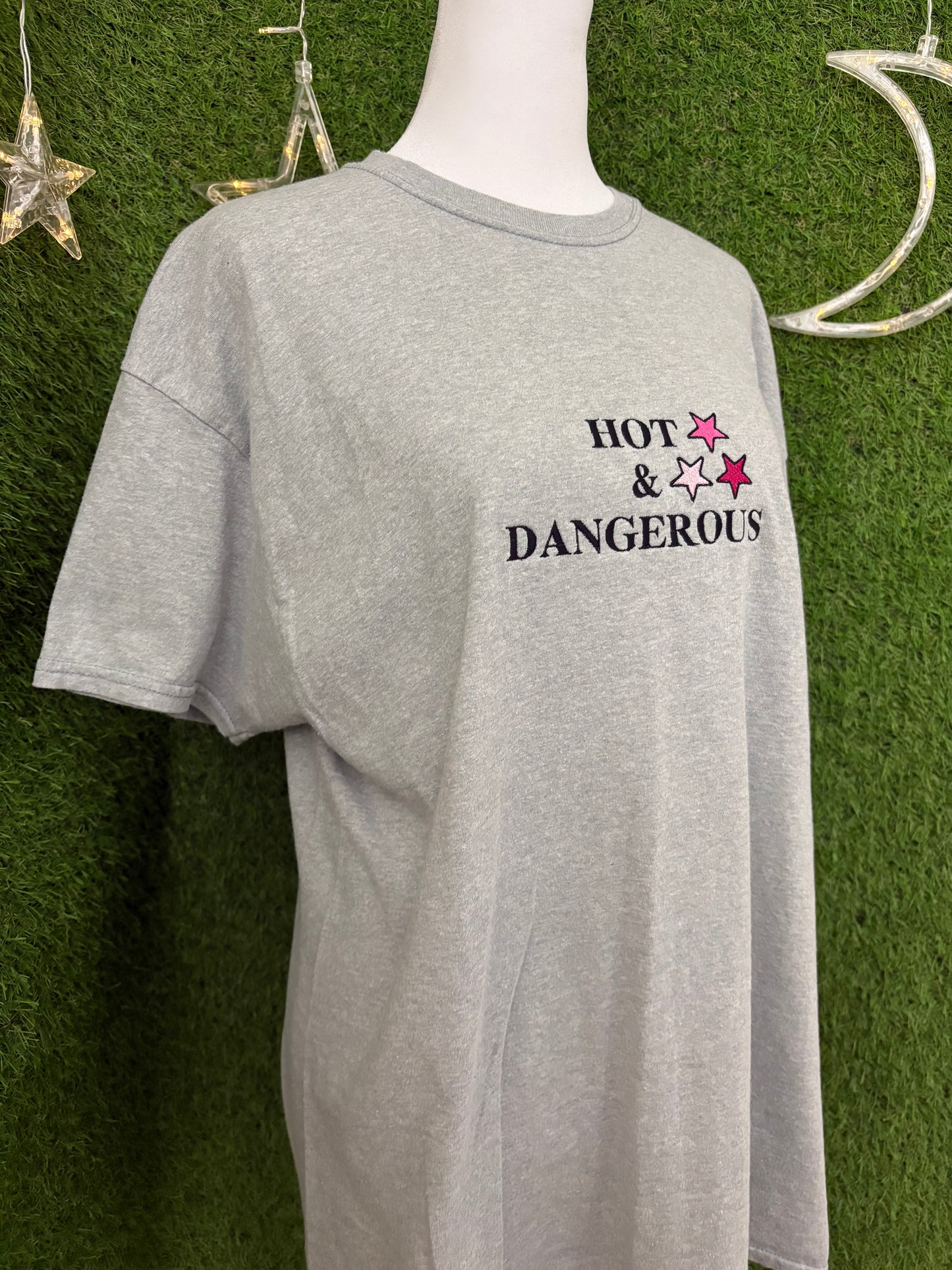Hot & Dangerous Grey T-Shirt L
