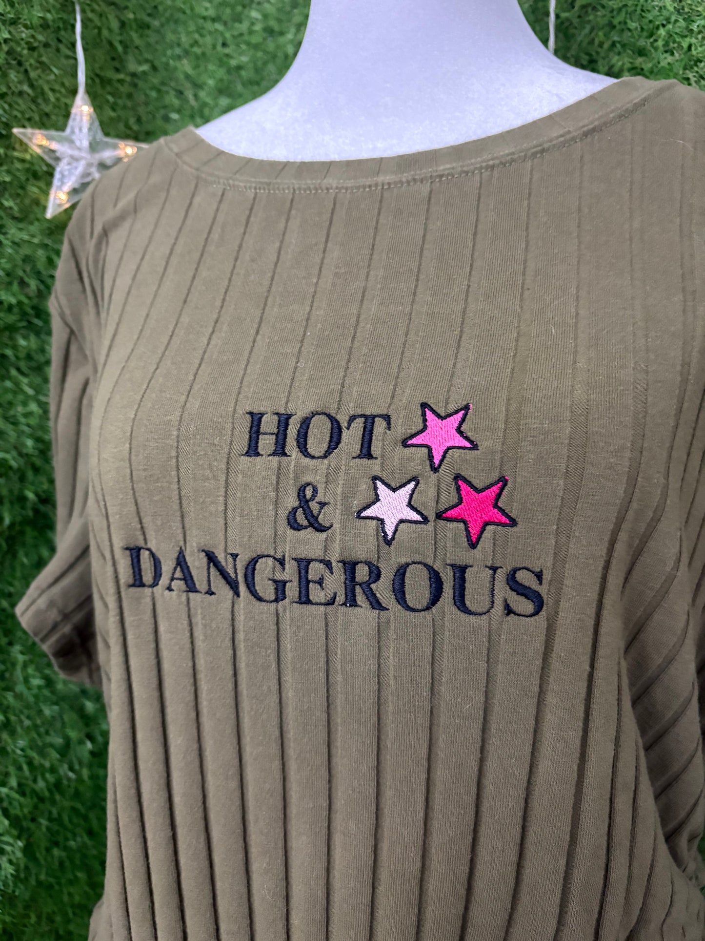 Hot & Dangerous Green Top with Cinched Sides 4XL