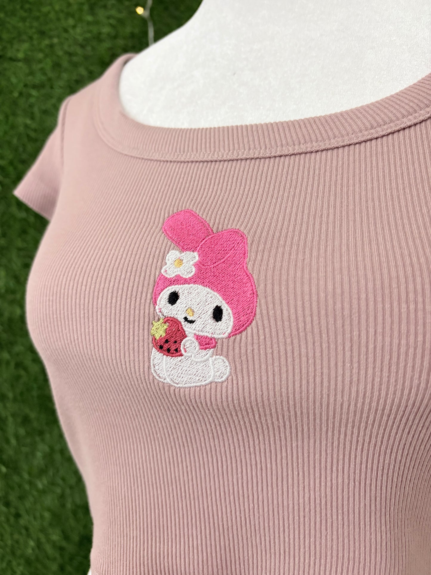 Pink Bunny Pink Crop Top M
