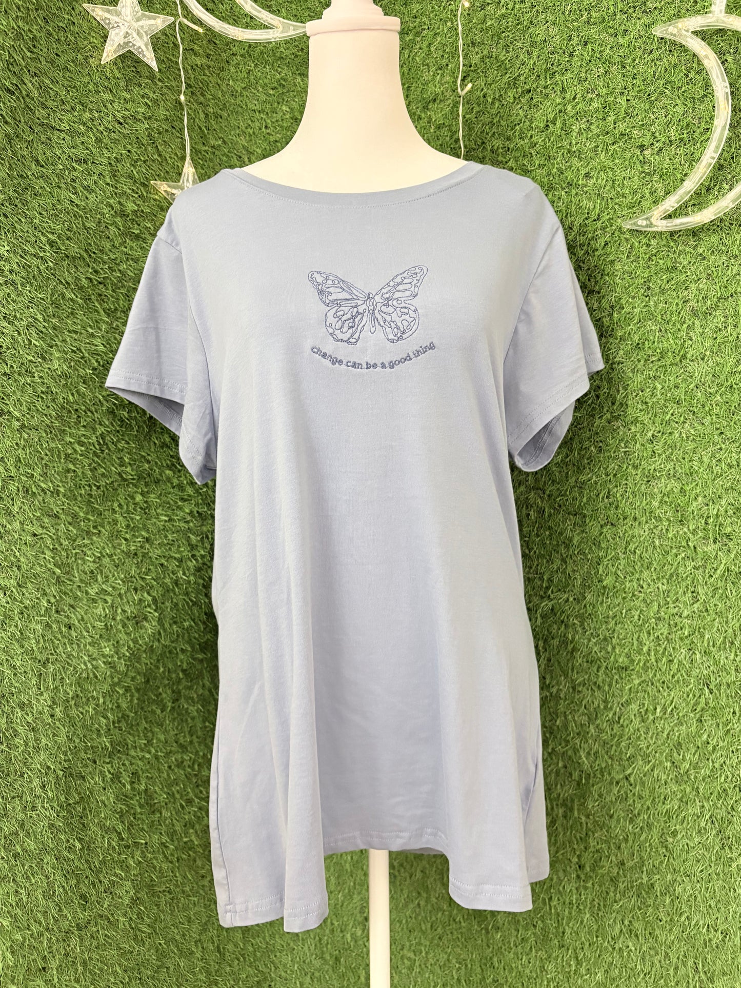 Change Can Be Good Blue Tee 2XL