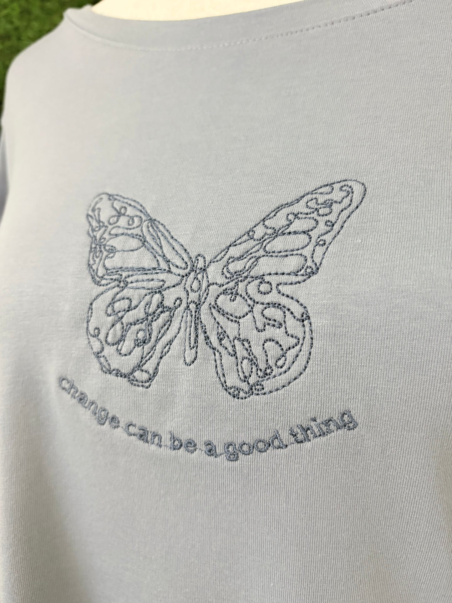 Change Can Be Good Blue Tee 2XL