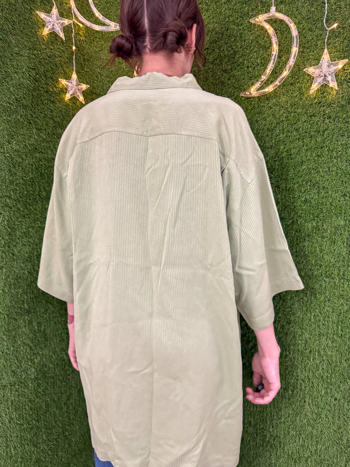 Landslide Green Button Up L