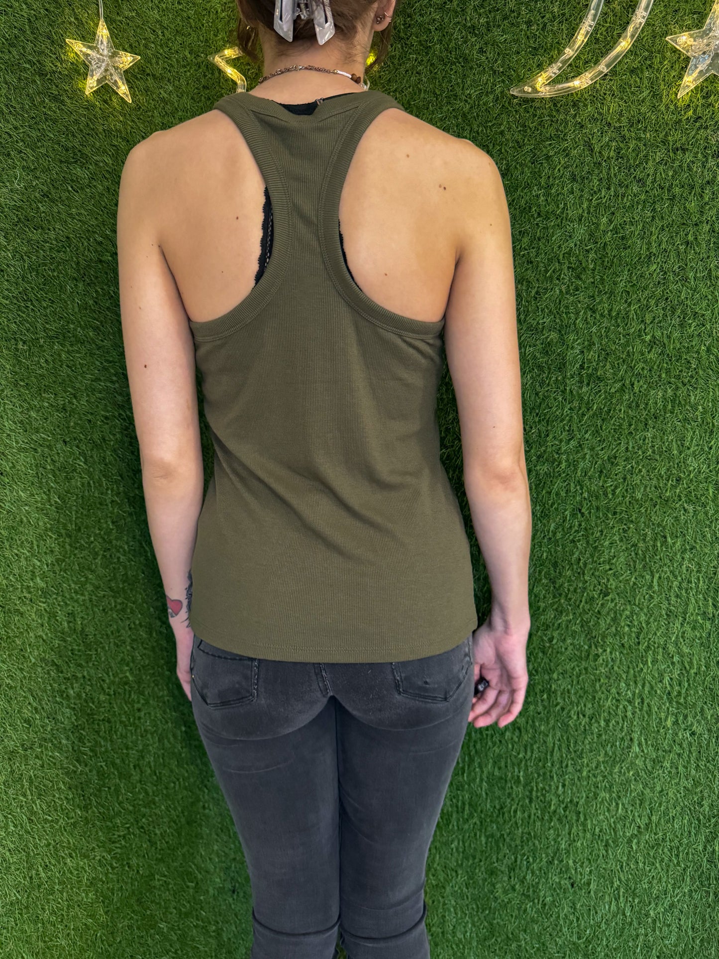 Godzilla Green Halter Tank S