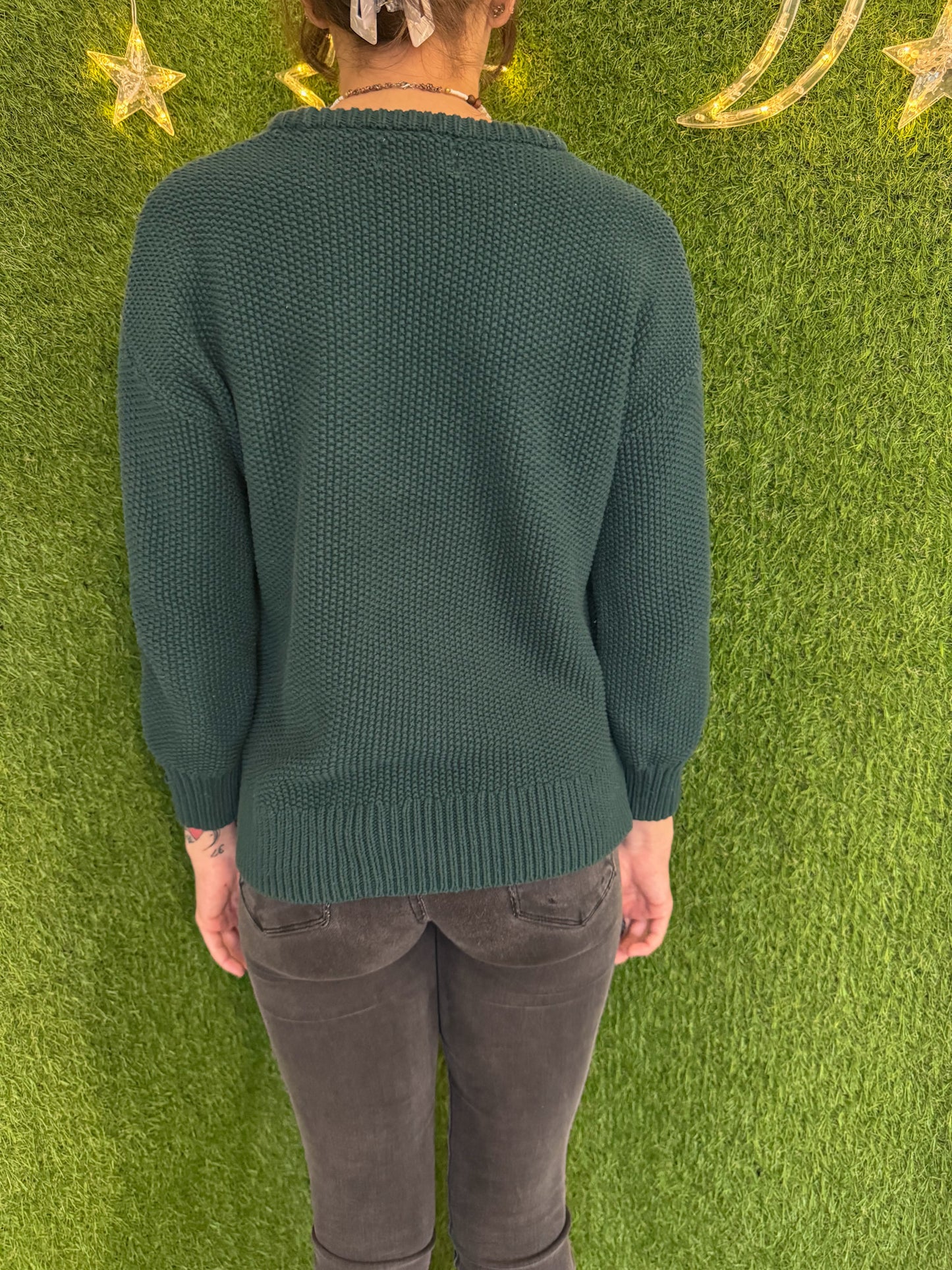 Godzilla Green Sweater XS