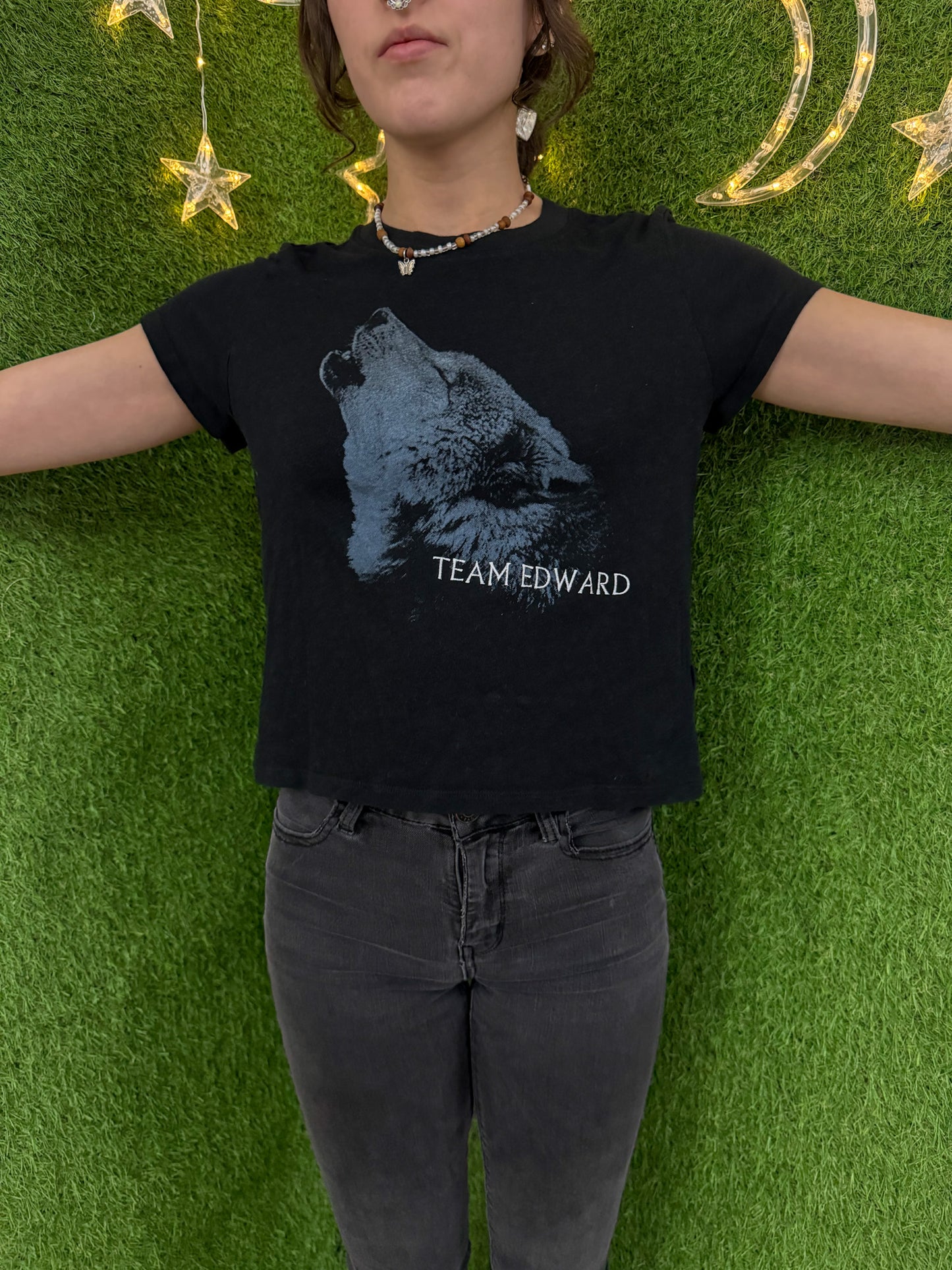 Team Edward Cropped T-Shirt S
