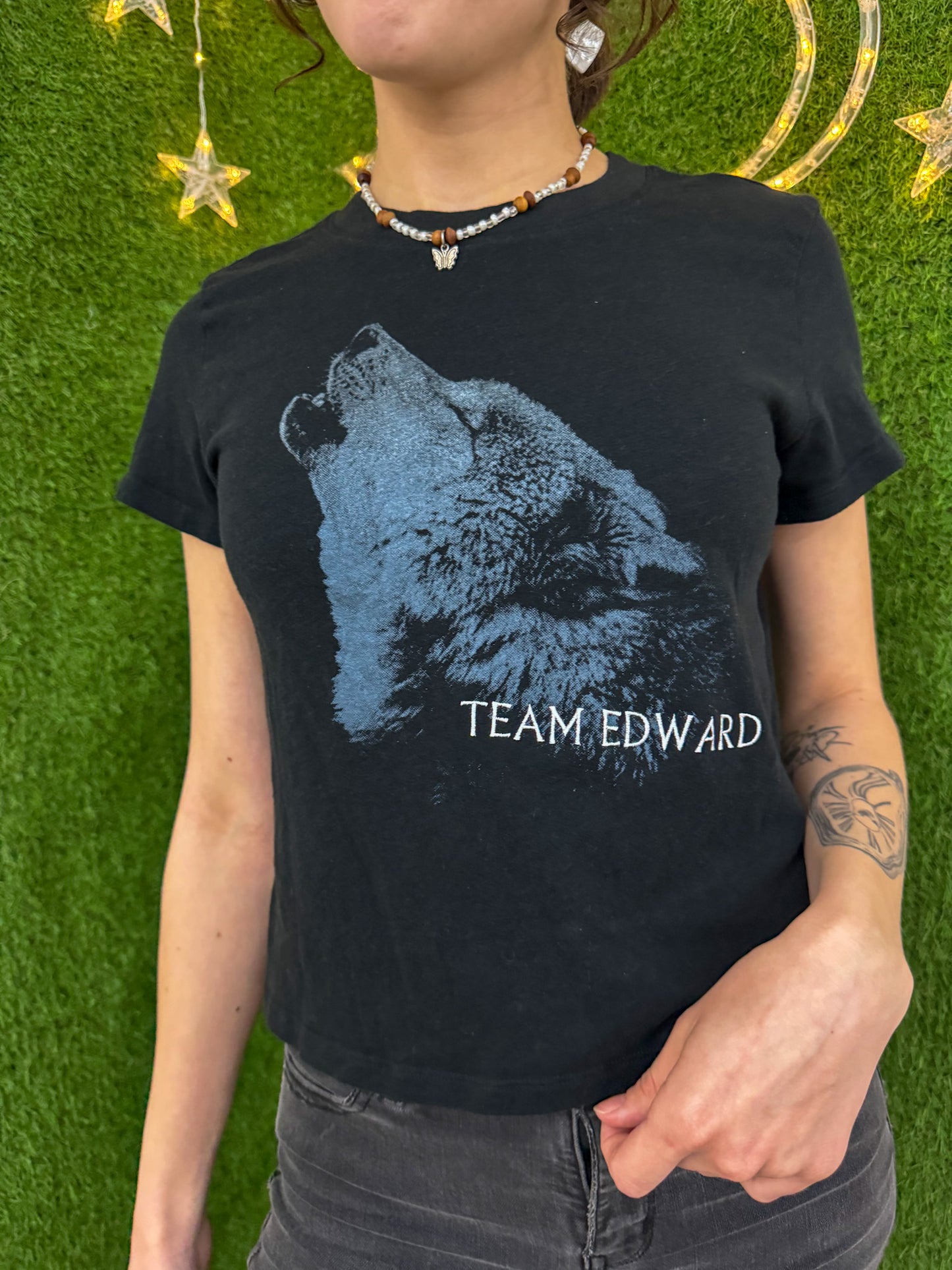 Team Edward Cropped T-Shirt S