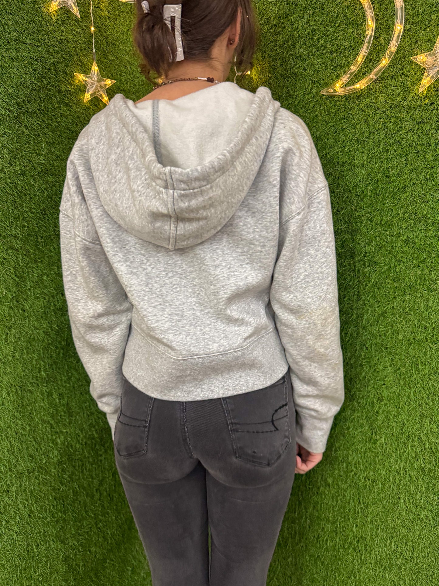 Brat Grey Zip Up Hoodie S