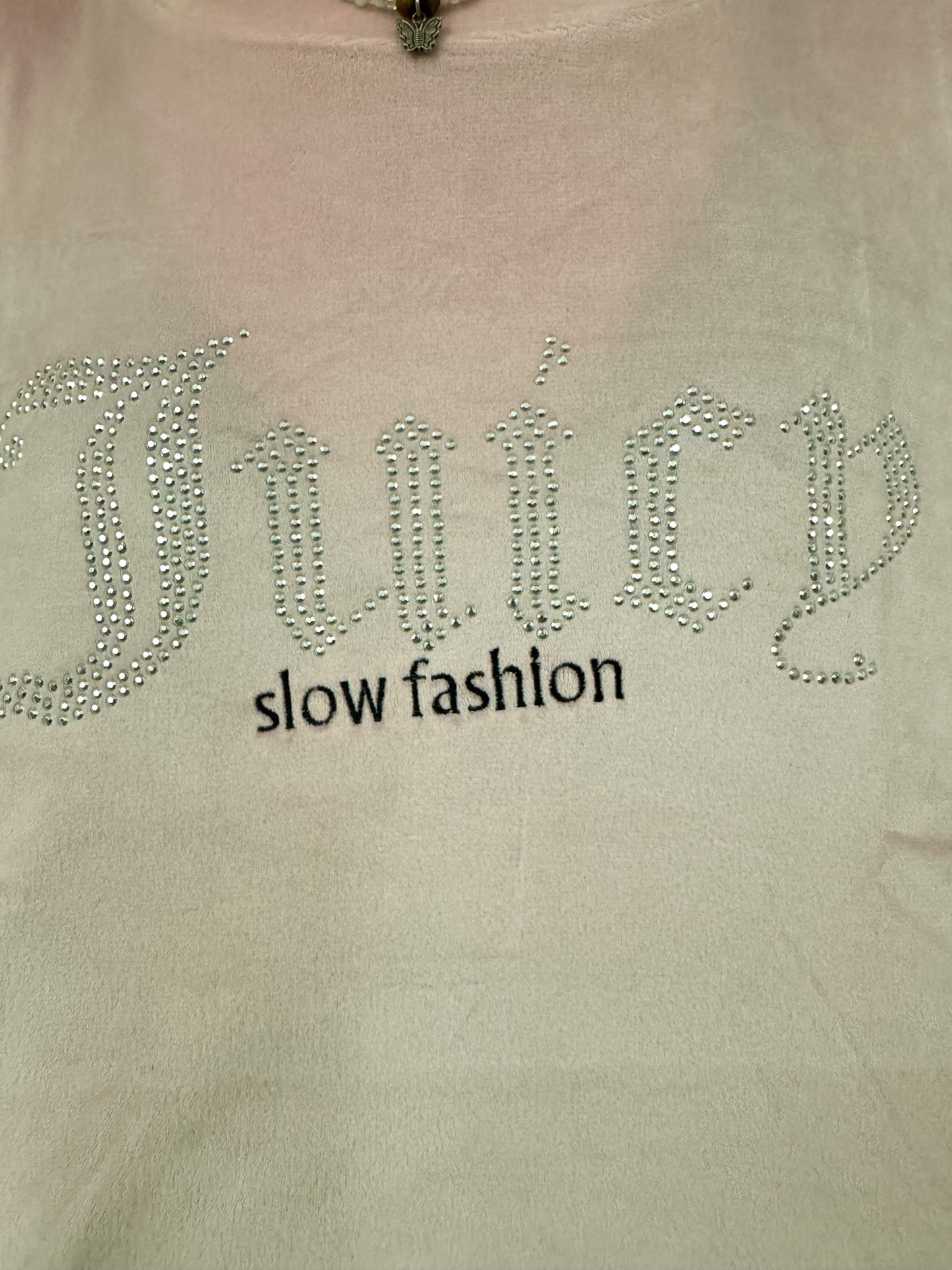 Slow Fashion Velvet Bedazzled Long Sleeve L
