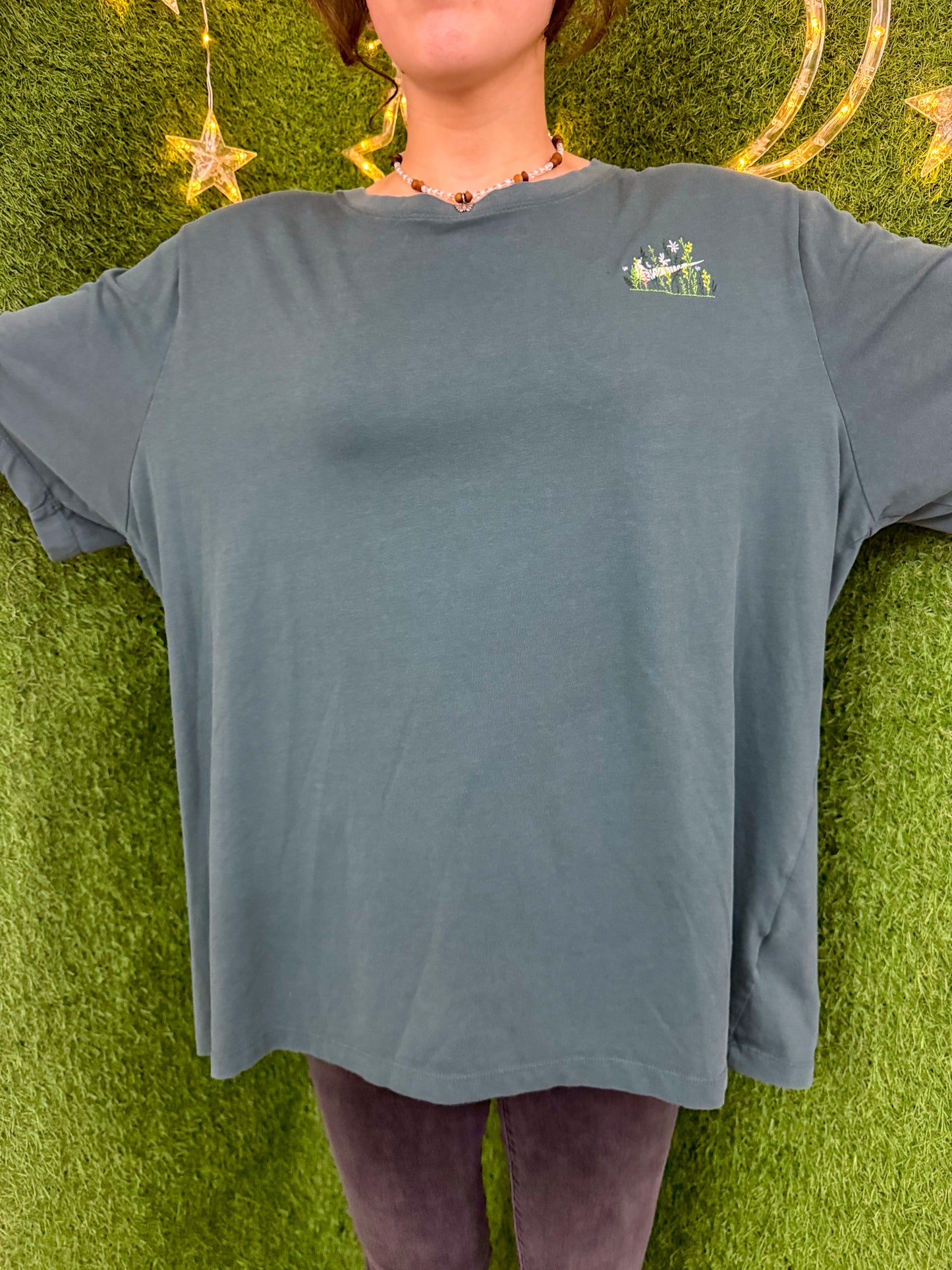 Floral Nike Teal T-Shirt 2XL
