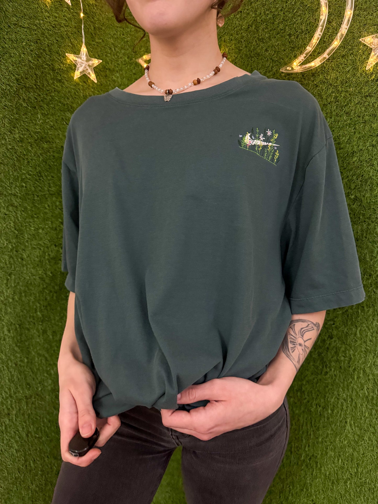 Floral Nike Teal T-Shirt 2XL