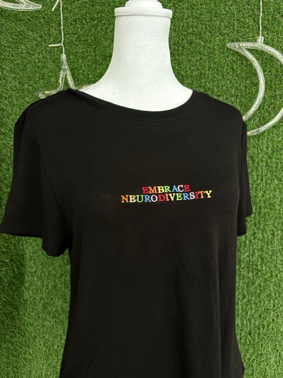 Embrace Neurodiversity Black Tee L