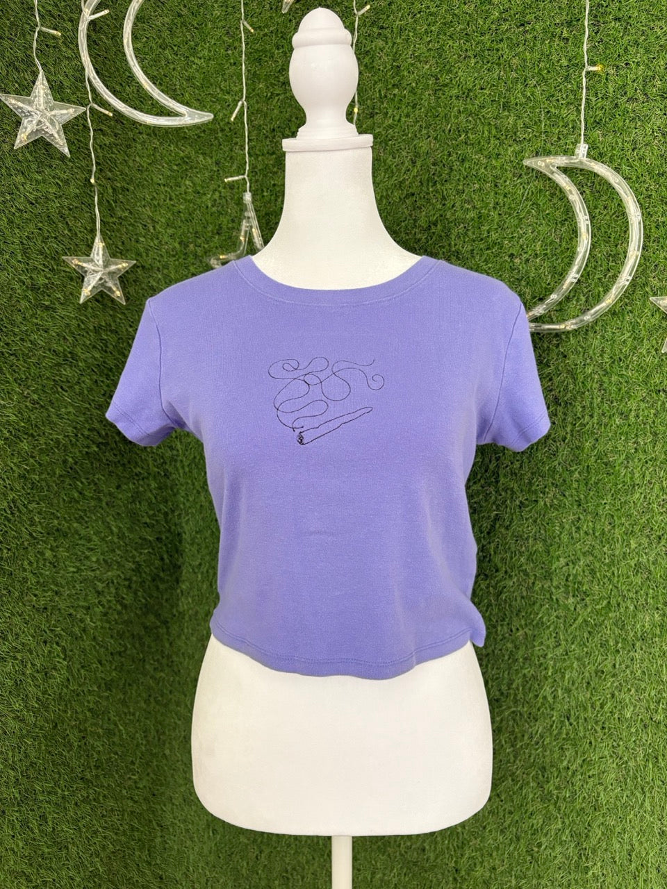 Joint Purple Cropped Tee XS