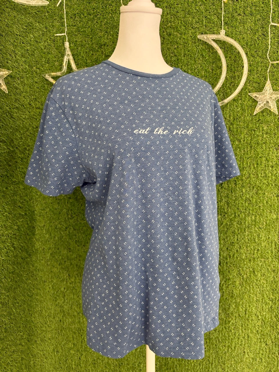 Eat the Rich Blue T-Shirt S