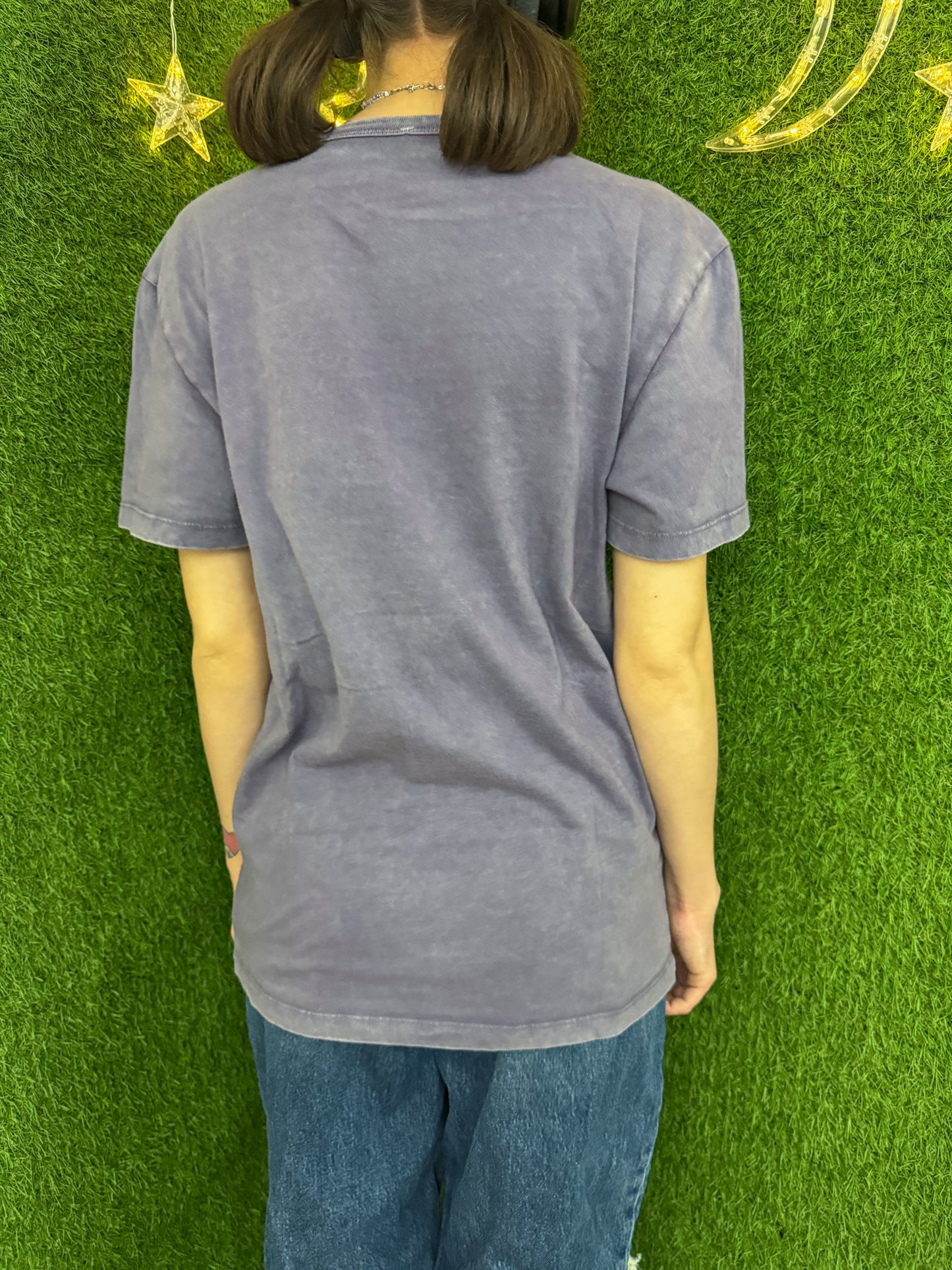 Floral American Eagle Purple T-Shirt S
