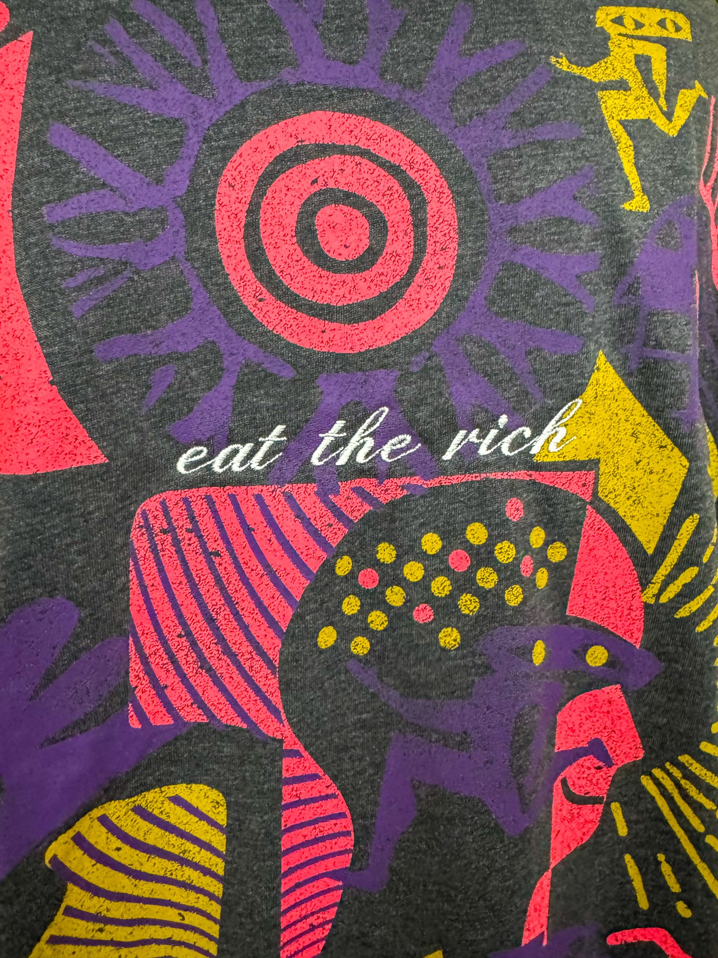 Eat the Rich Grey Tee 2XL