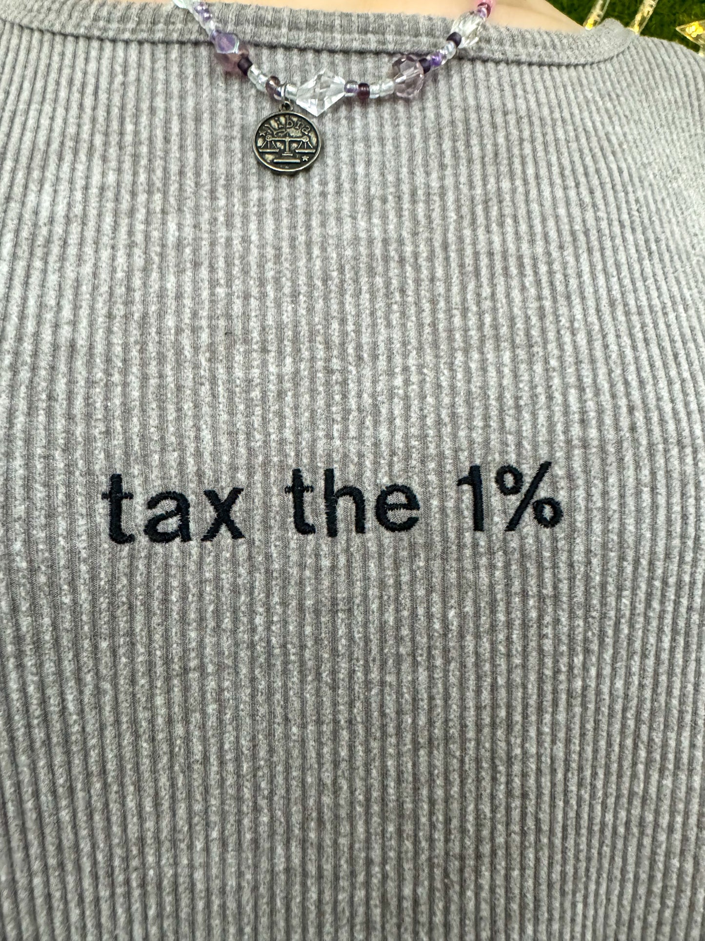 Tax the 1% Ribbed Long Sleeve 3XL