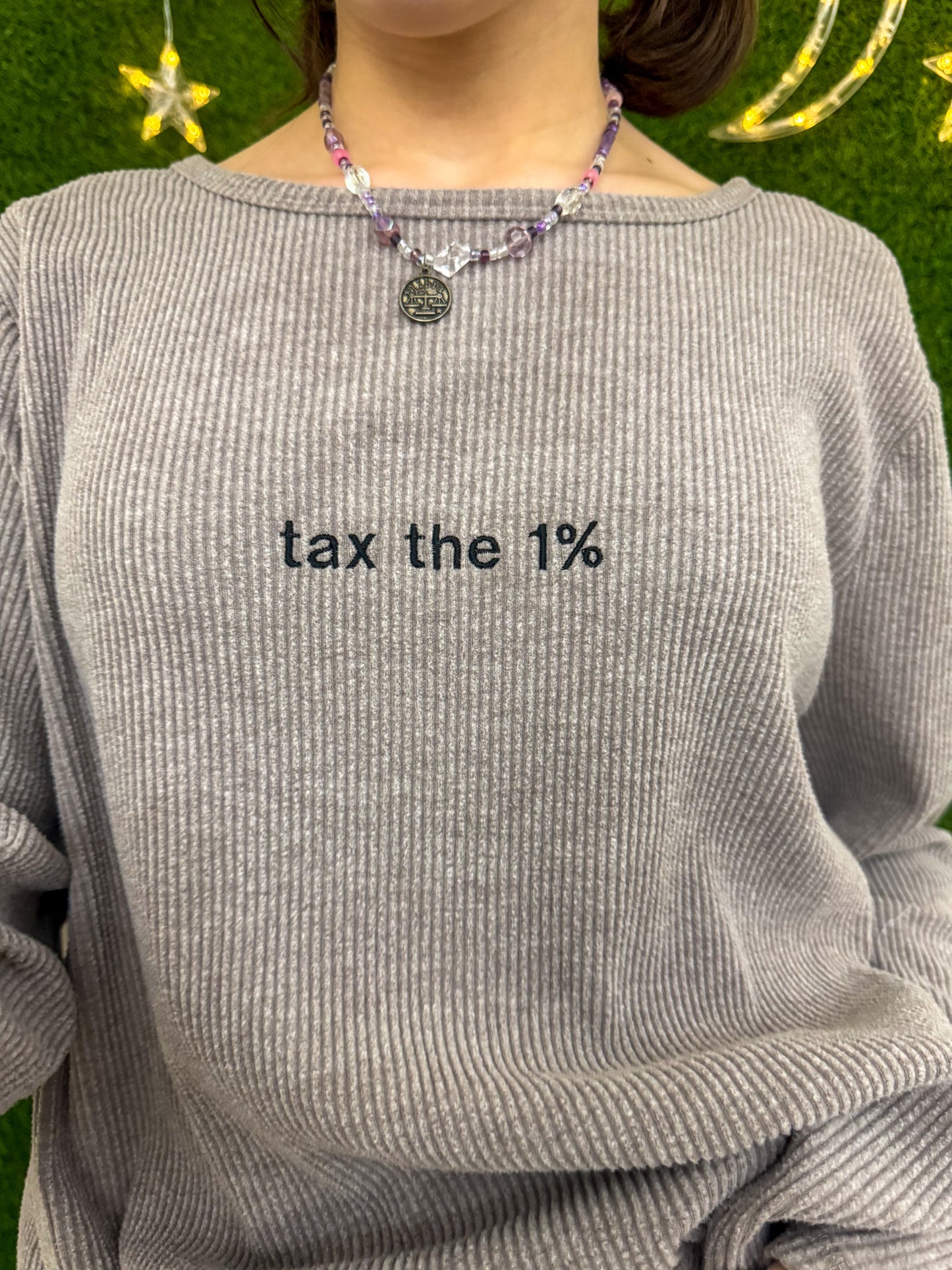 Tax the 1% Ribbed Long Sleeve 3XL