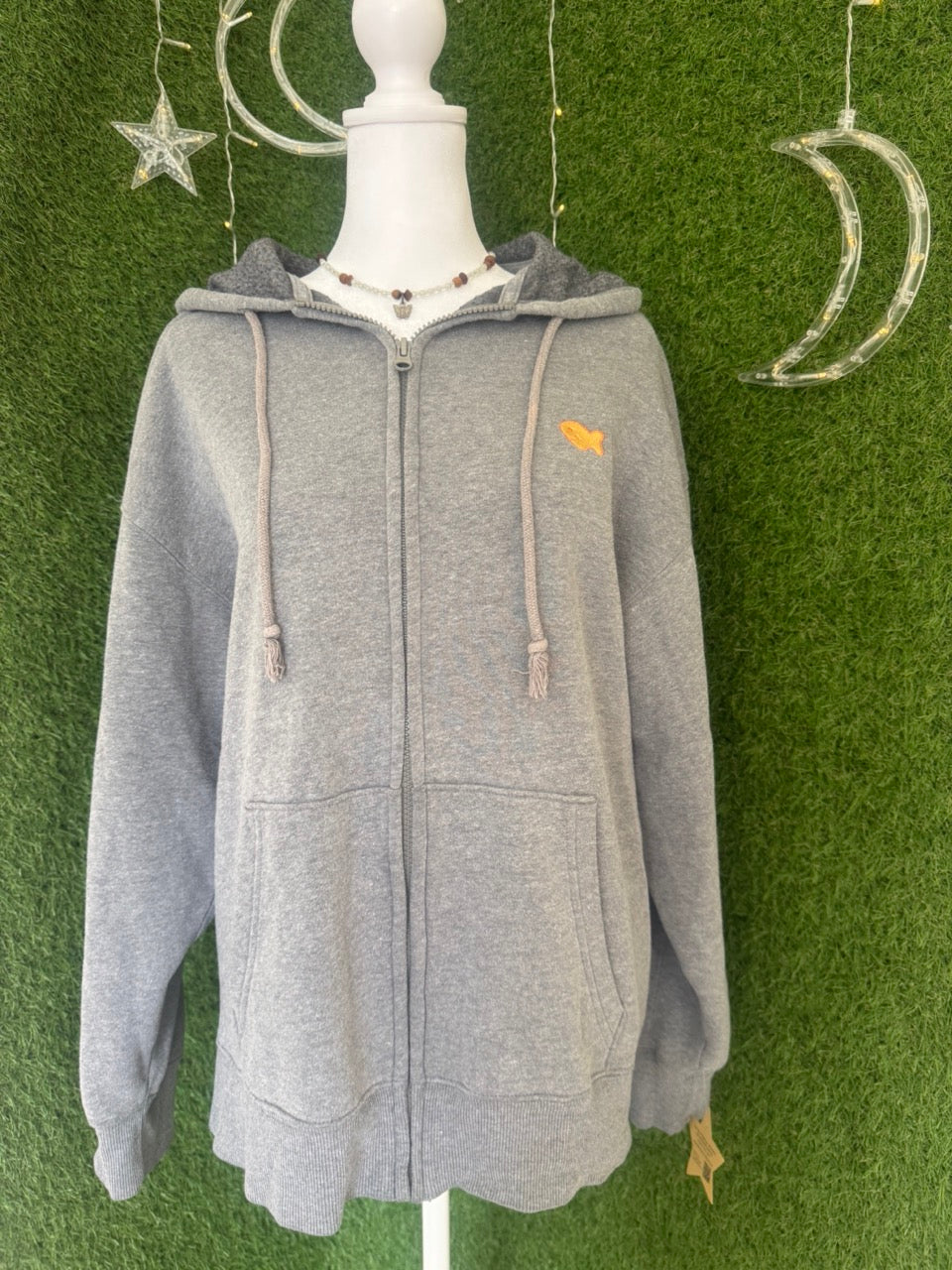 Goldfish Grey Zip Up Hoodie XS