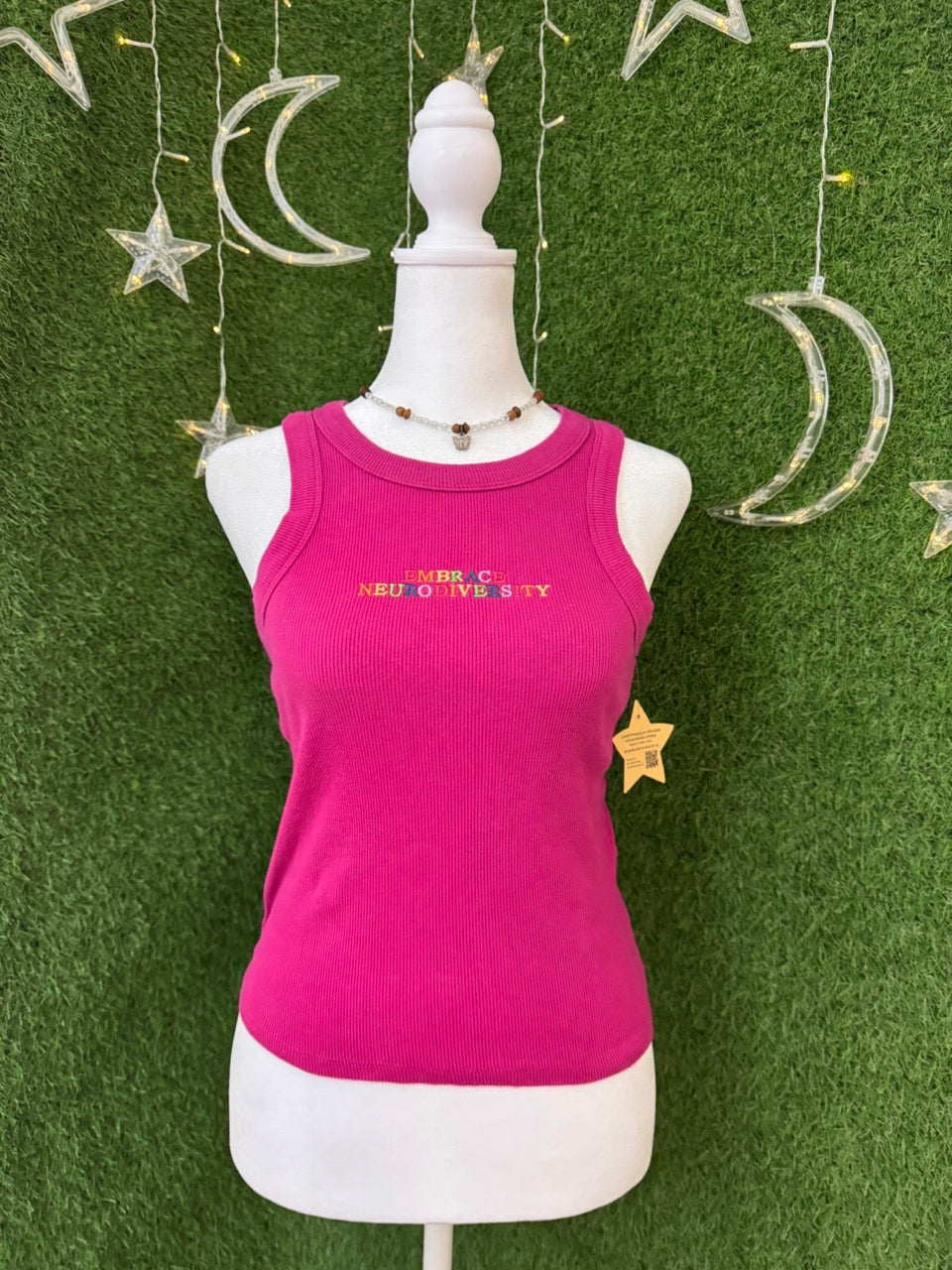 Embrace Neurodiversity Magenta Tank M