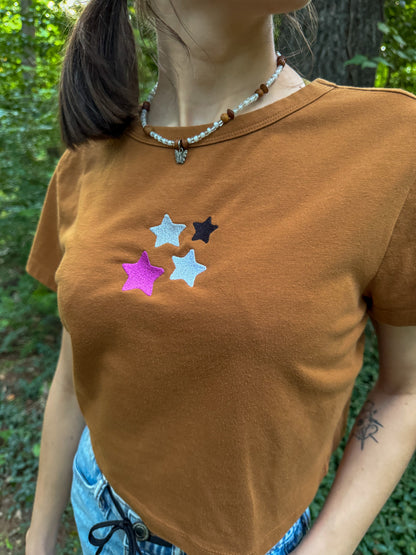 Asexual Stars Baby Tee XL