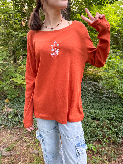 Trans Flower Long Sleeve 2XL