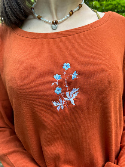 Trans Flower Long Sleeve 2XL